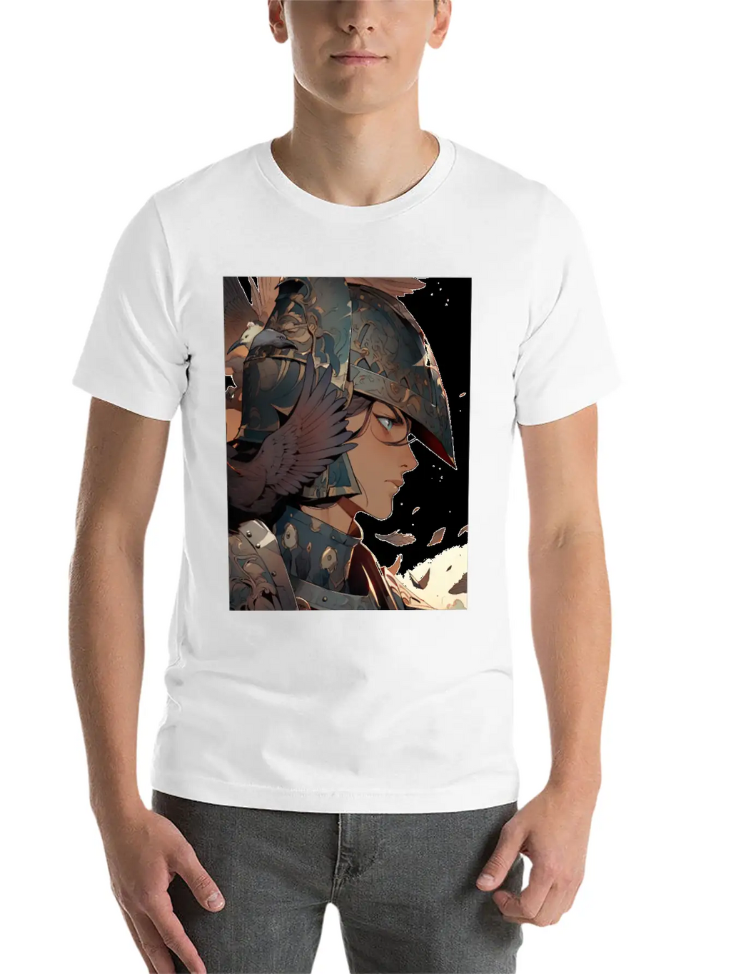 Steel Blossom: The Cute Warrior Timeless Short Sleeve Tee – Comfy And Minimalist Design