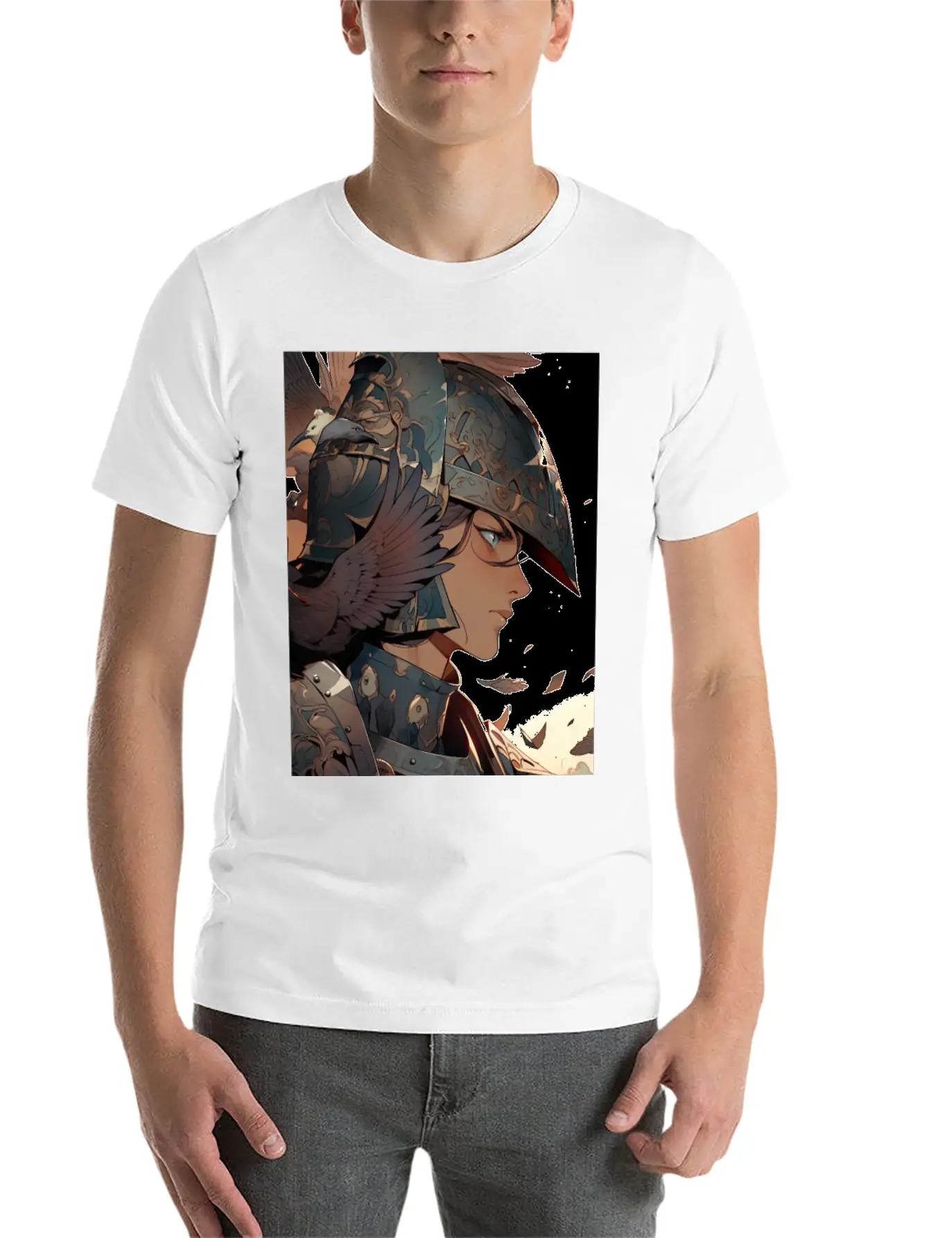 Steel Blossom: The Cute Warrior Timeless Short Sleeve Tee – Comfy And Minimalist Design