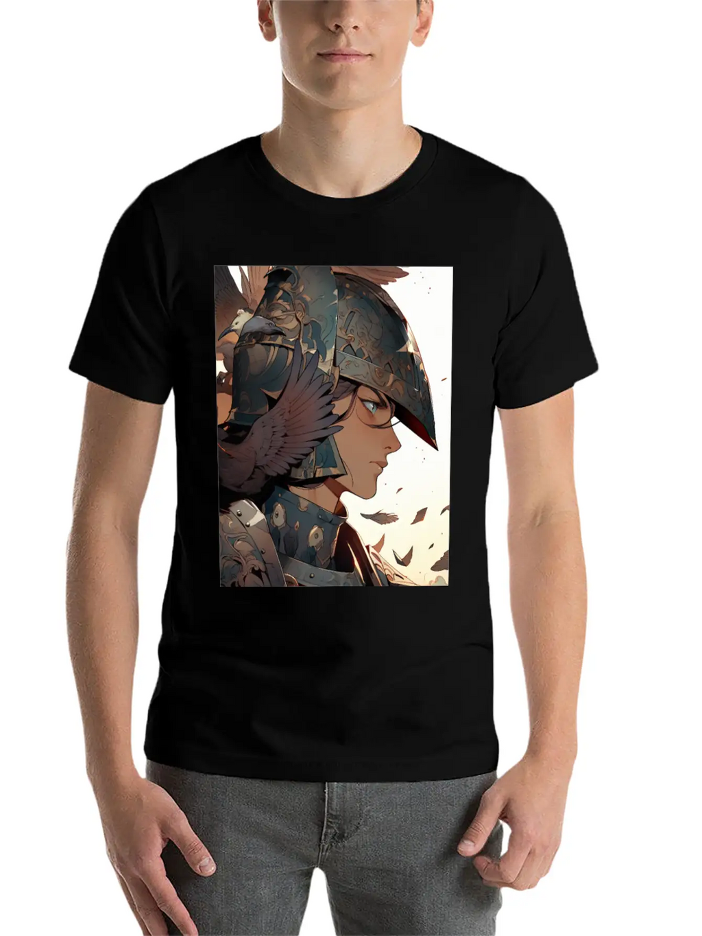 Steel Blossom: The Cute Warrior Timeless Short Sleeve Tee – Comfy And Minimalist Design