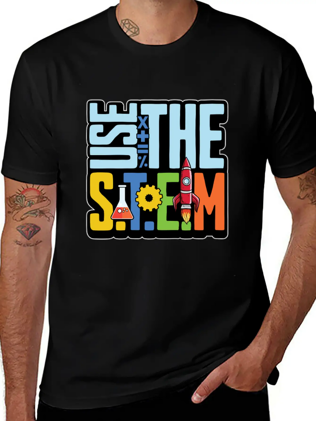 STEM Teacher Use The STEM Loves Computer Science Timeless Short Sleeve Tee – Comfy And Minimalist Design