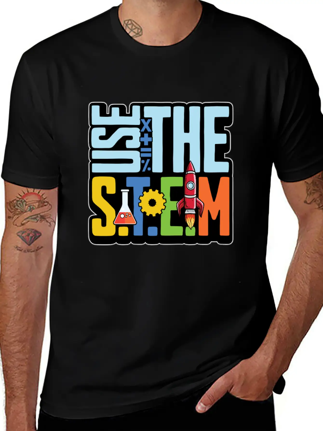 STEM Teacher Use The STEM Loves Computer Science Timeless Short Sleeve Tee – Comfy And Minimalist Design