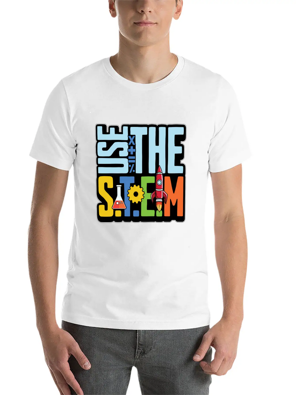 STEM Teacher Use The STEM Loves Computer Science Timeless Short Sleeve Tee – Comfy And Minimalist Design