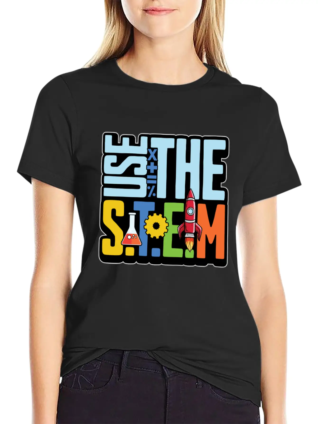 STEM Teacher Use The STEM Loves Computer Science Timeless Short Sleeve Tee – Comfy And Minimalist Design