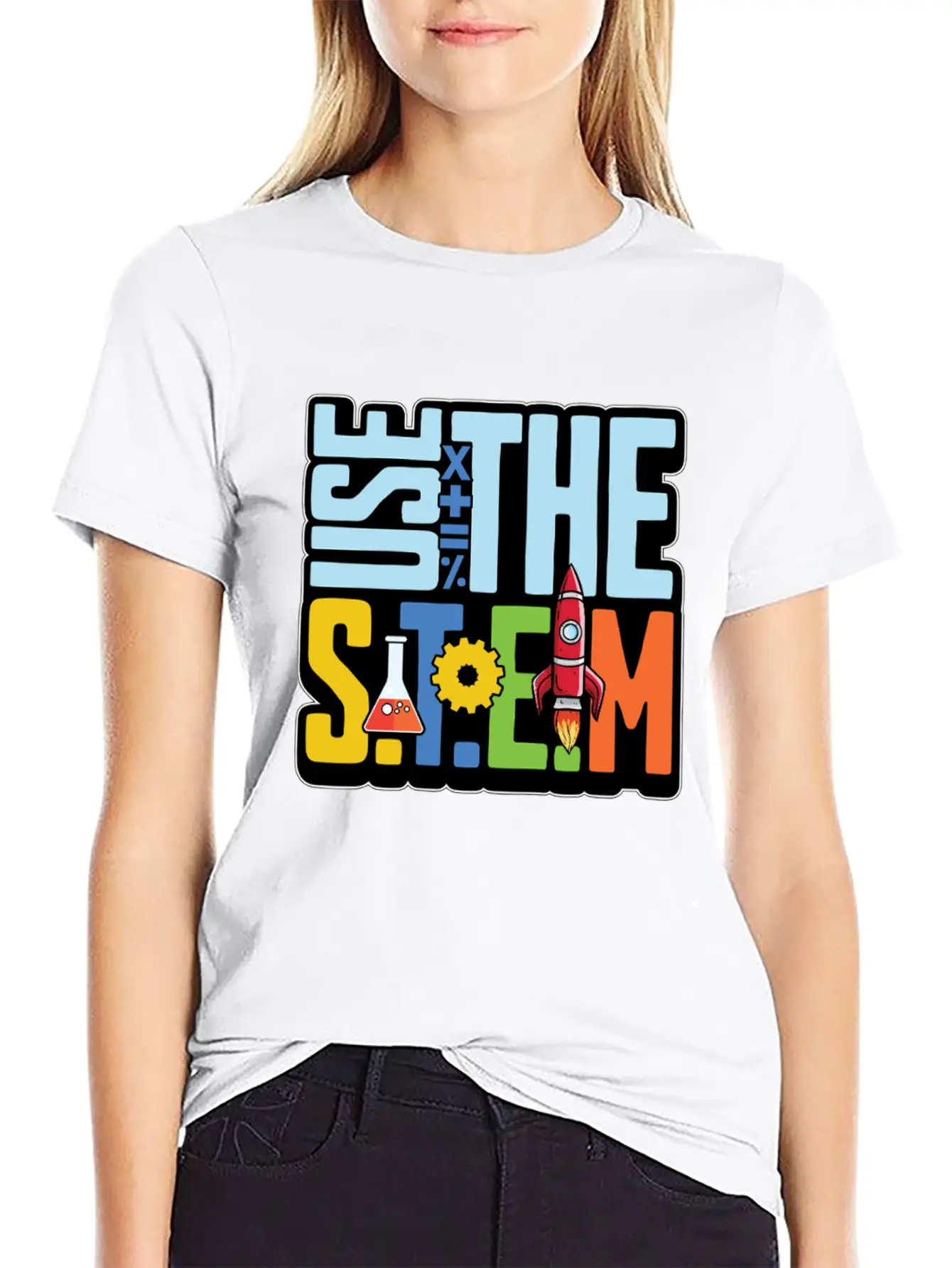 STEM Teacher Use The STEM Loves Computer Science Timeless Short Sleeve Tee – Comfy And Minimalist Design