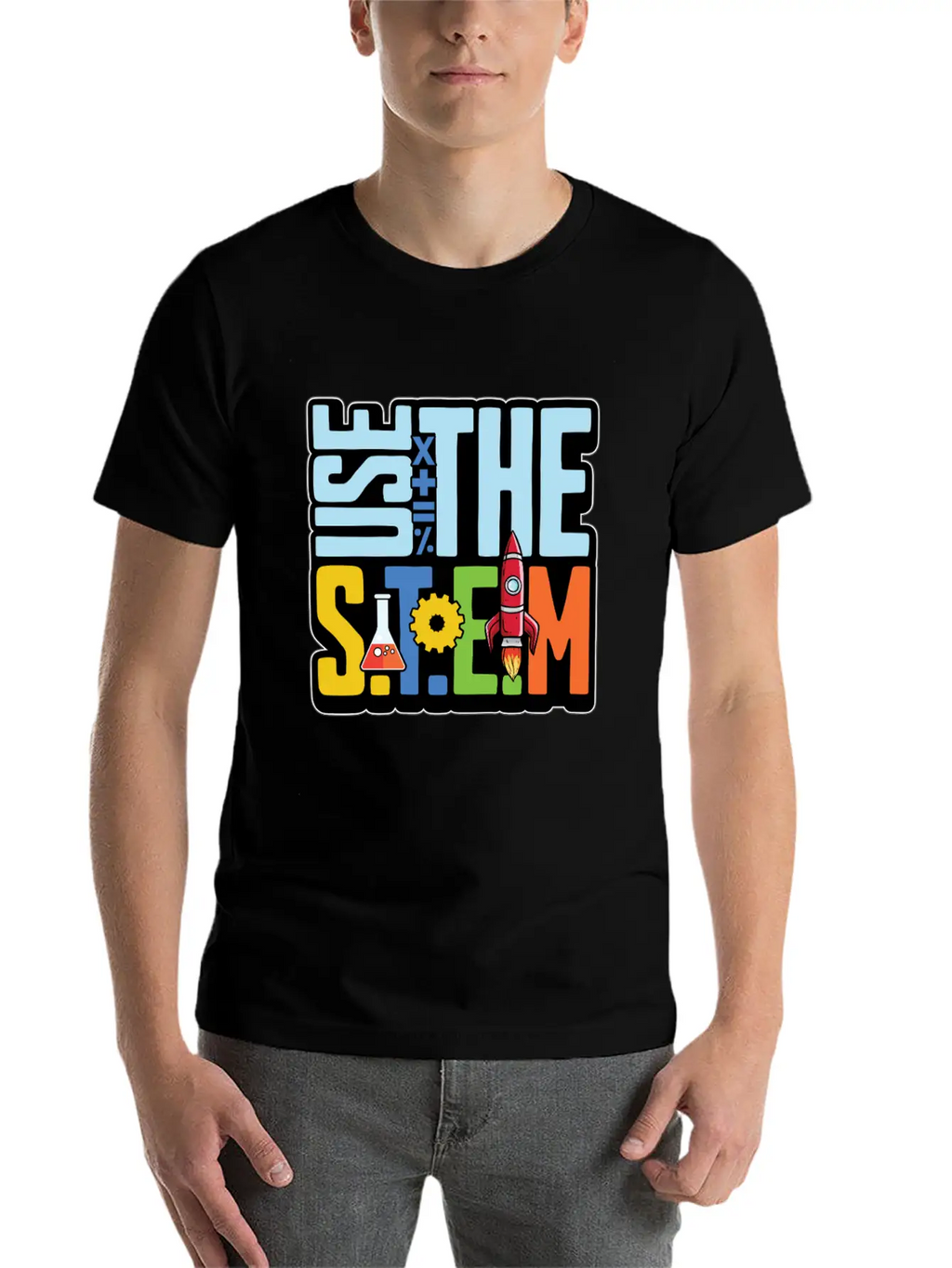 STEM Teacher Use The STEM Loves Computer Science Timeless Short Sleeve Tee – Comfy And Minimalist Design