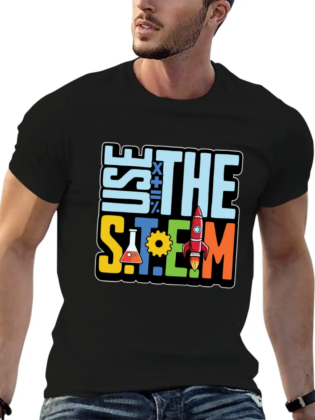 STEM Teacher Use The STEM Loves Computer Science Timeless Short Sleeve Tee – Comfy And Minimalist Design