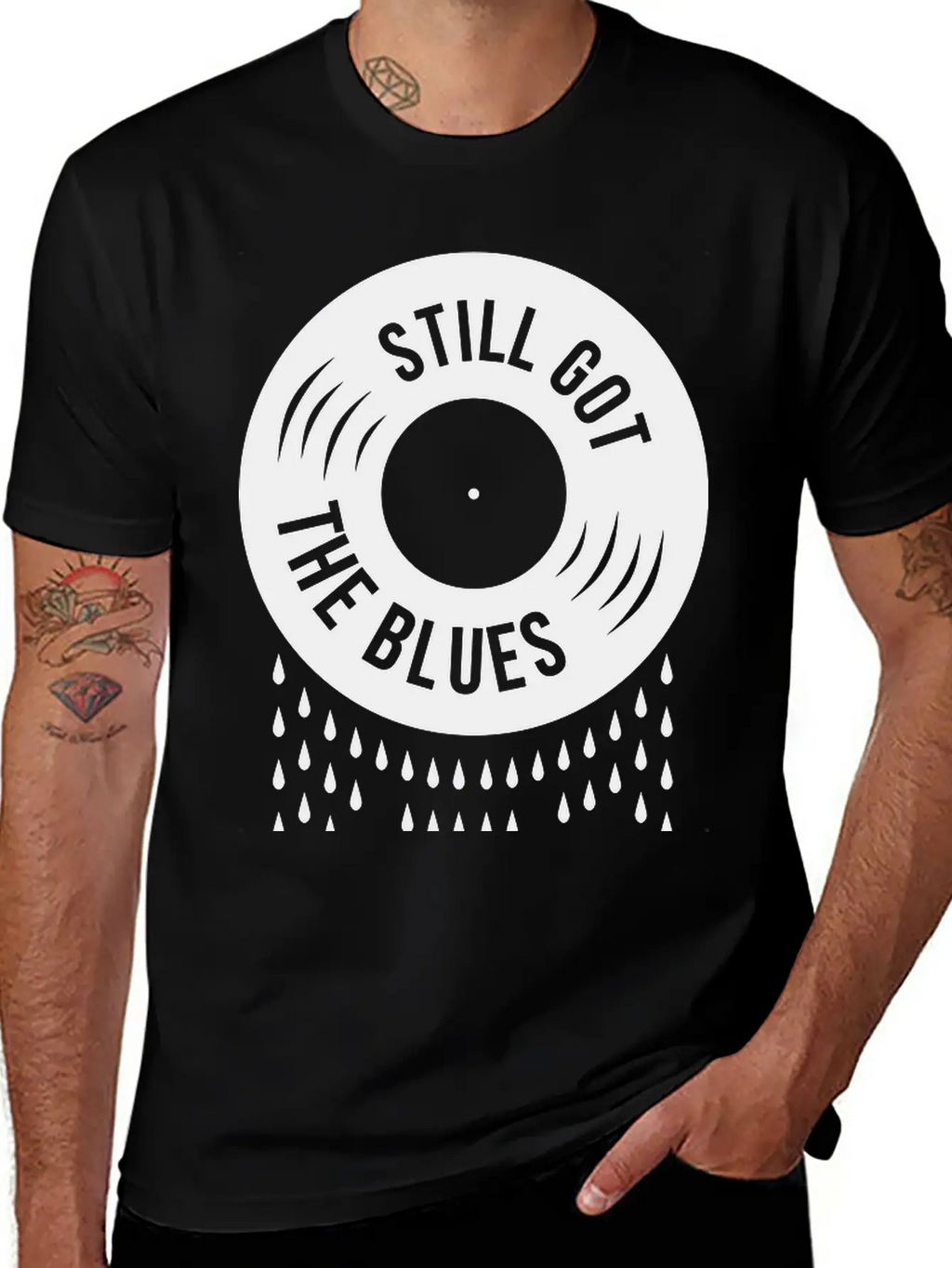 Still Got The Blues Music Sad Vinyl Tears Record Classic Cotton Tee – Unisex Comfort For Any Season
