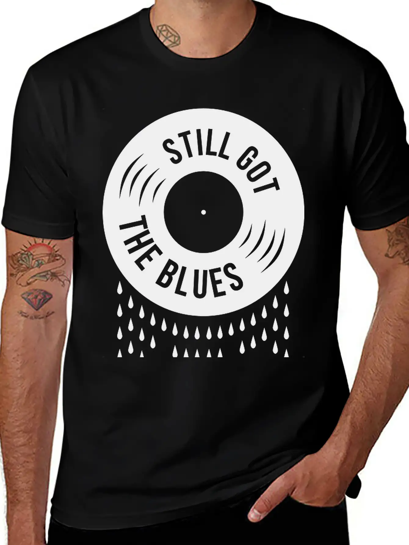 Still Got The Blues Music Sad Vinyl Tears Record Classic Cotton Tee – Unisex Comfort For Any Season