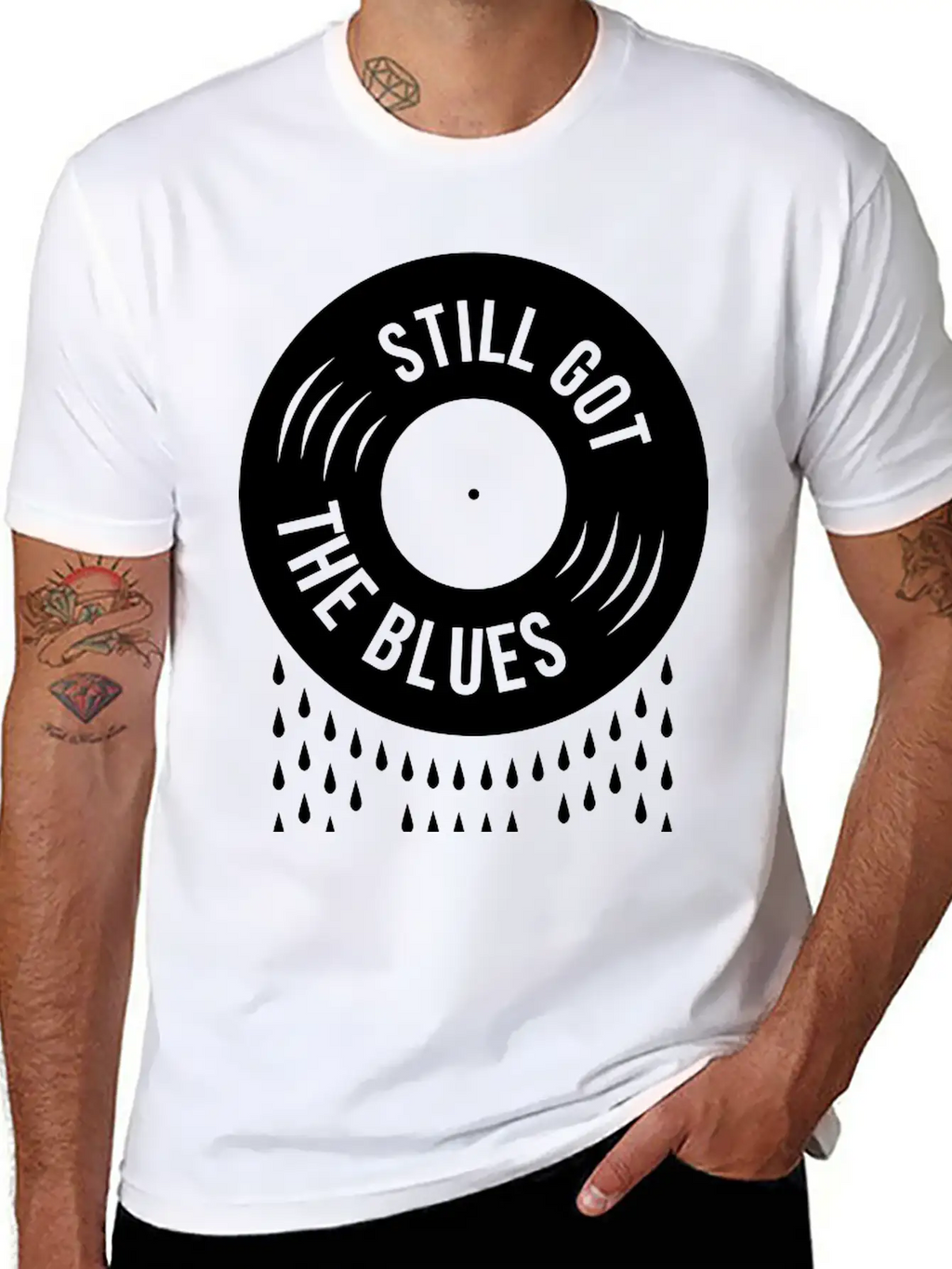 Still Got The Blues Music Sad Vinyl Tears Record Classic Cotton Tee – Unisex Comfort For Any Season