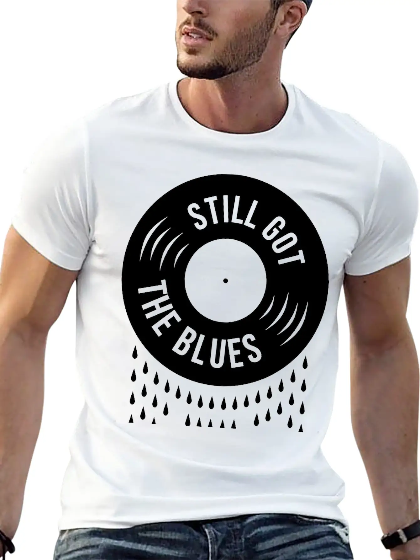 Still Got The Blues Music Sad Vinyl Tears Record Classic Cotton Tee – Unisex Comfort For Any Season