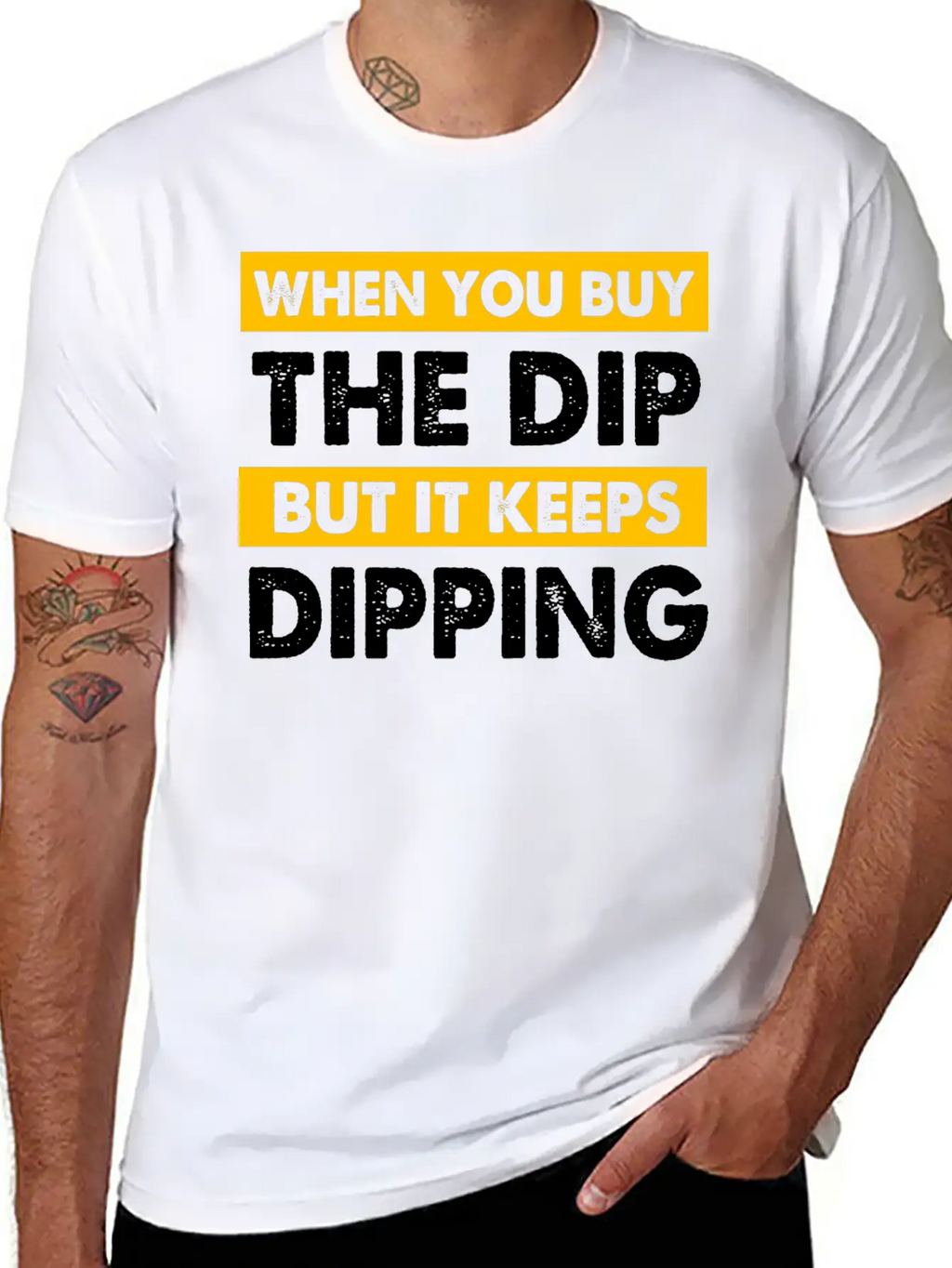 Stock Market You Buy The Dip But It Keeps Dipping Classic Cotton Tee – Unisex Comfort For Any Season