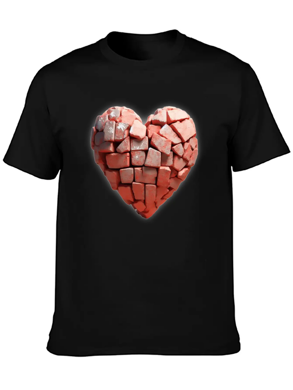 Stone Brick Heart Classic Cotton Tee – Unisex Comfort For Any Season