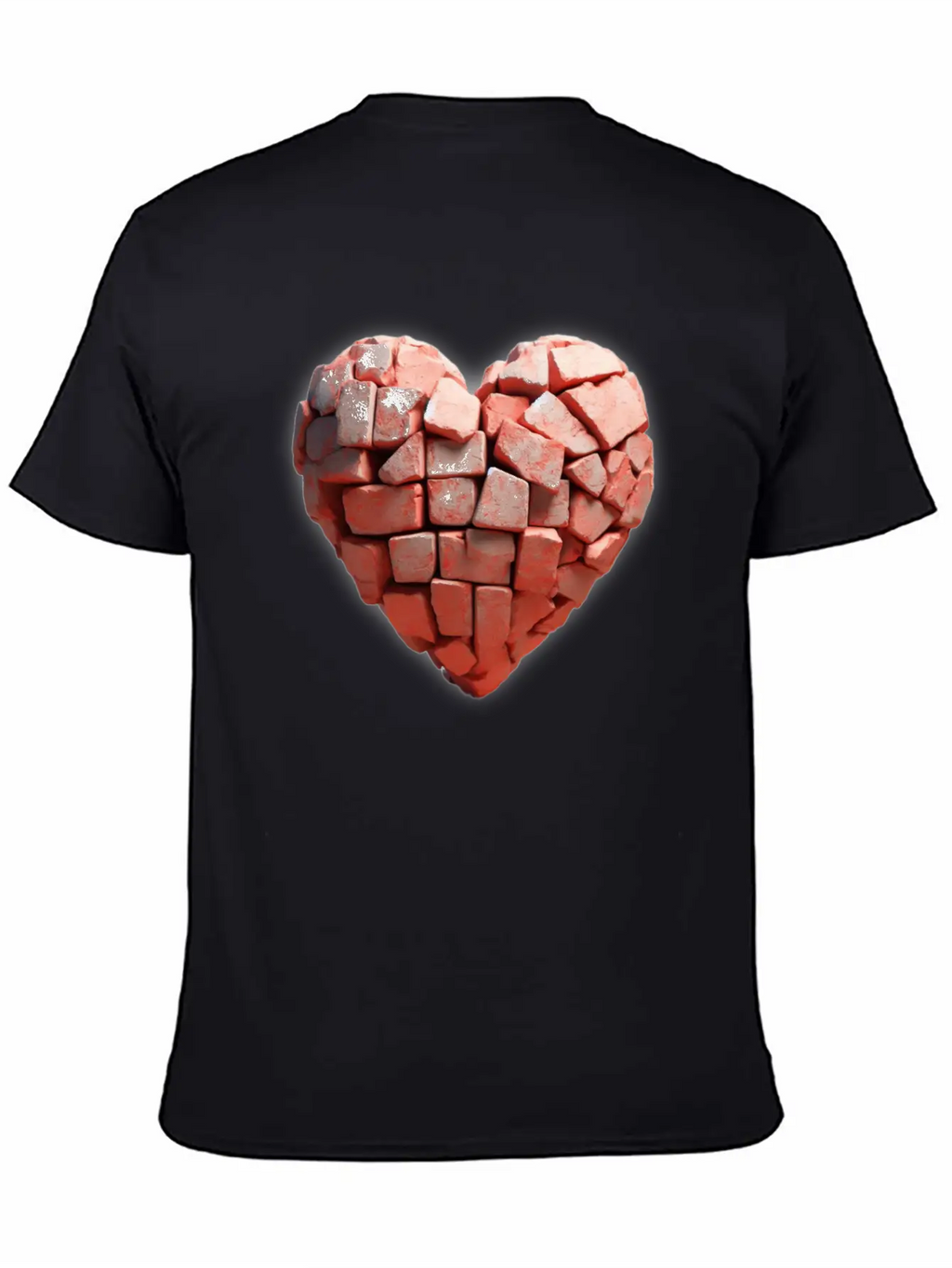 Stone Brick Heart Classic Cotton Tee – Unisex Comfort For Any Season