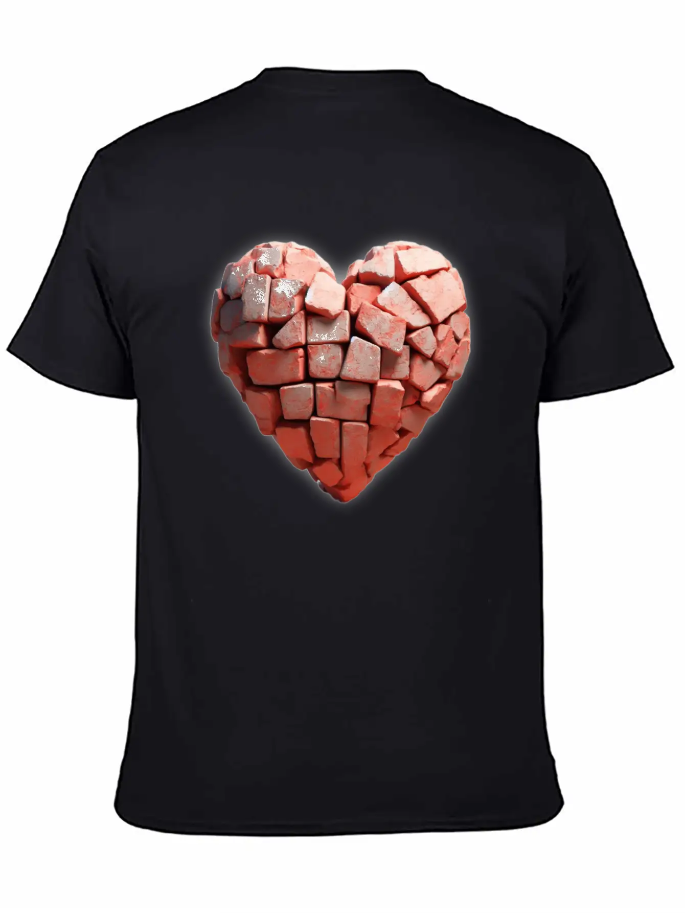 Stone Brick Heart Classic Cotton Tee – Unisex Comfort For Any Season