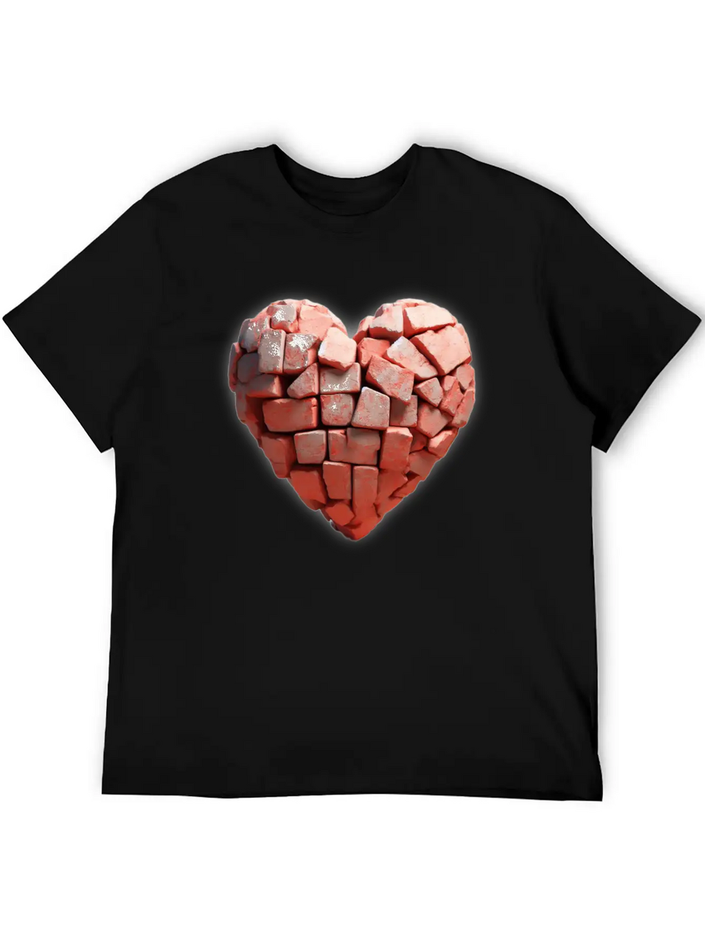 Stone Brick Heart Classic Cotton Tee – Unisex Comfort For Any Season