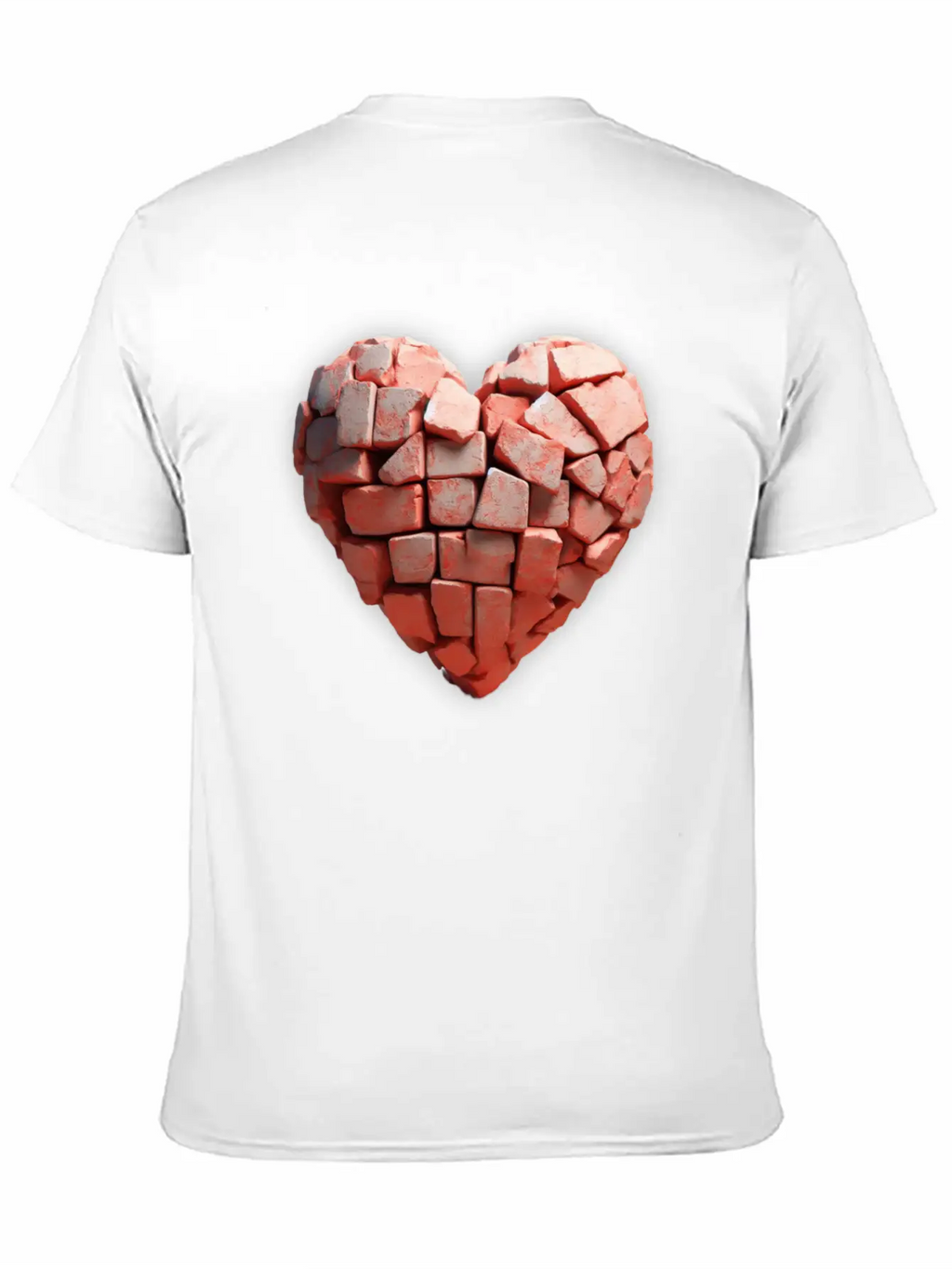 Stone Brick Heart Classic Cotton Tee – Unisex Comfort For Any Season