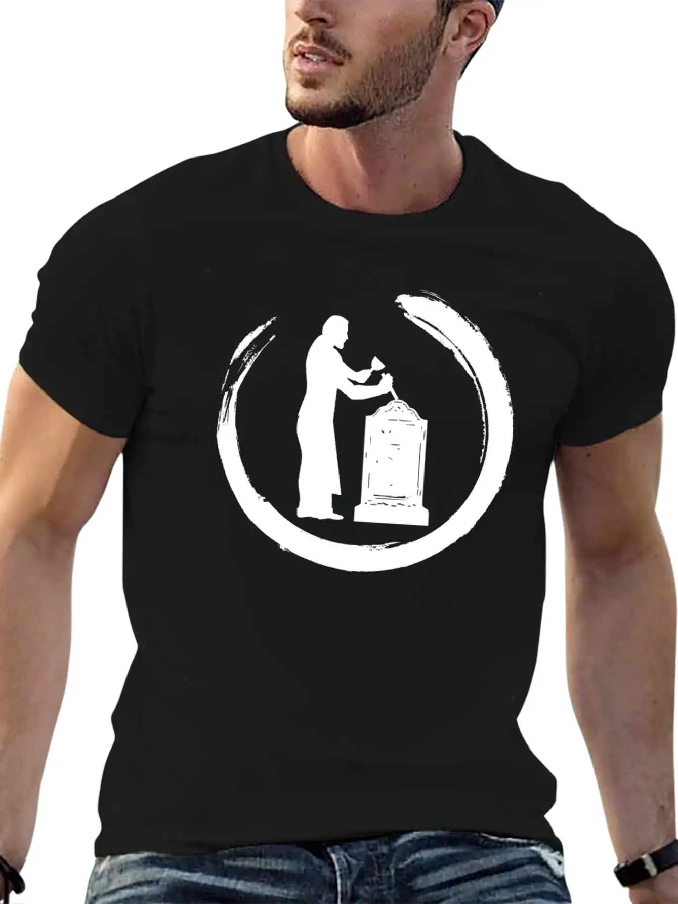 Stonemason Craftsmen Sculptors Graveyard Sculptors Basic Graphic T-Shirt – Daily Comfort In Soft Cotton