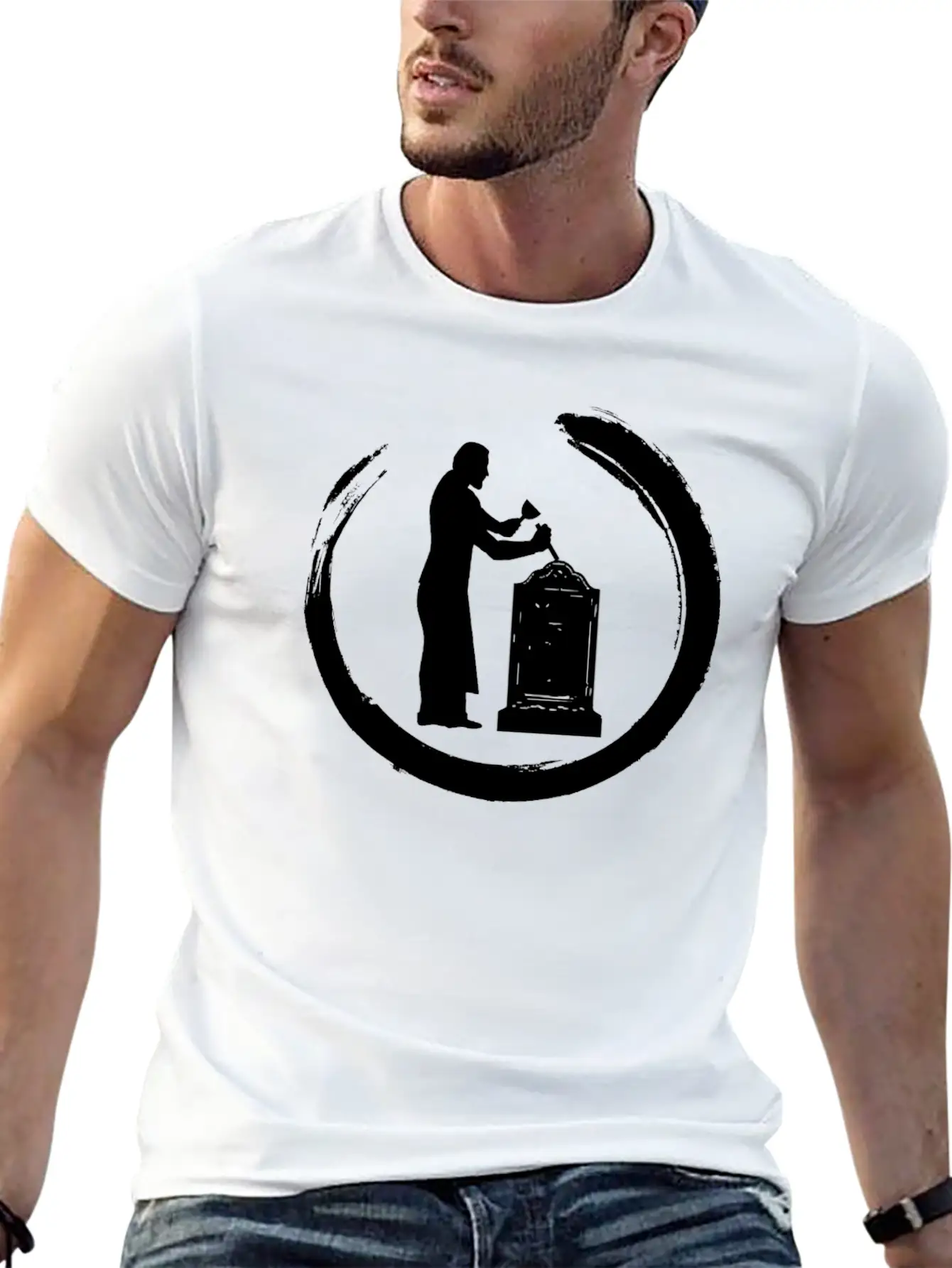 Stonemason Craftsmen Sculptors Graveyard Sculptors Basic Graphic T-Shirt – Daily Comfort In Soft Cotton