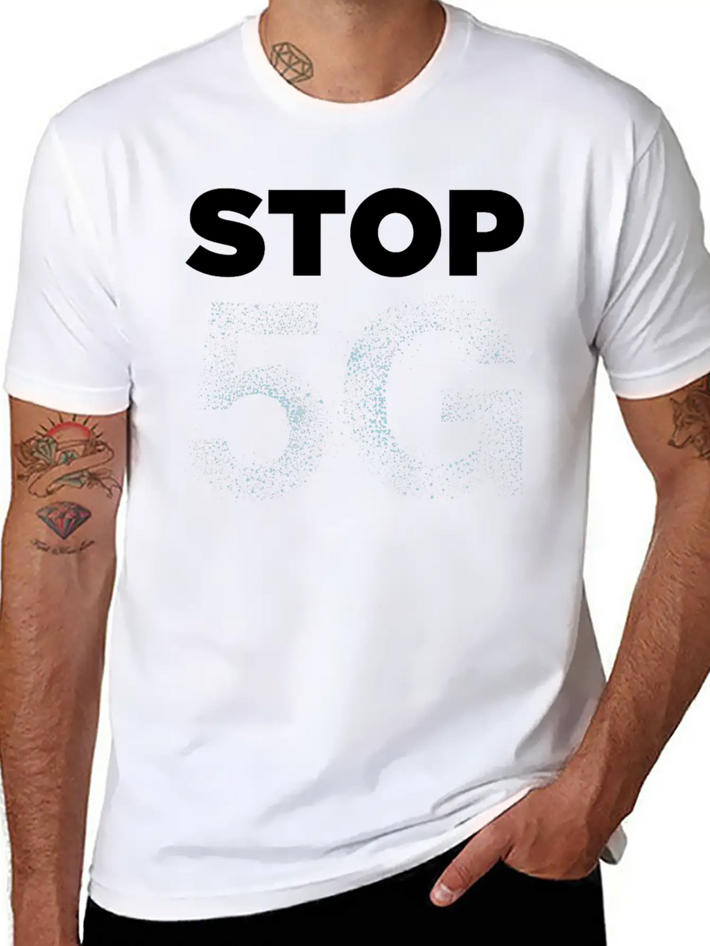Stop 5g Say No To 5G Ban 5G Radiation Breathable Soft Cotton T-Shirt – Timeless Casual Look