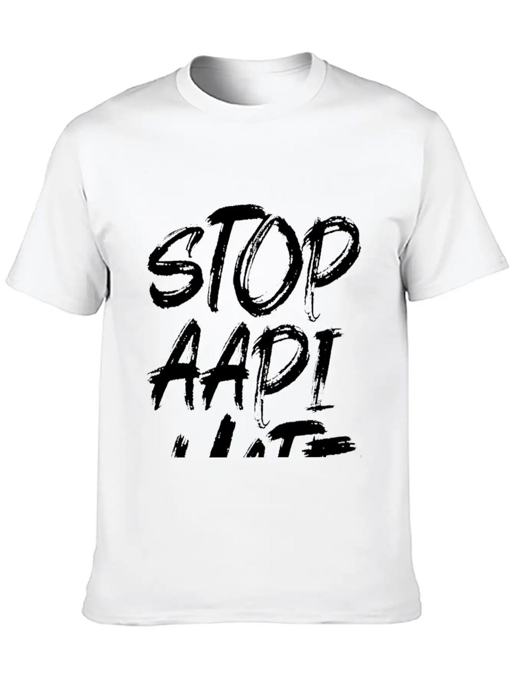 Stop Asian Hate Racist Modern Fit Casual T-Shirt – Clean And Versatile Design