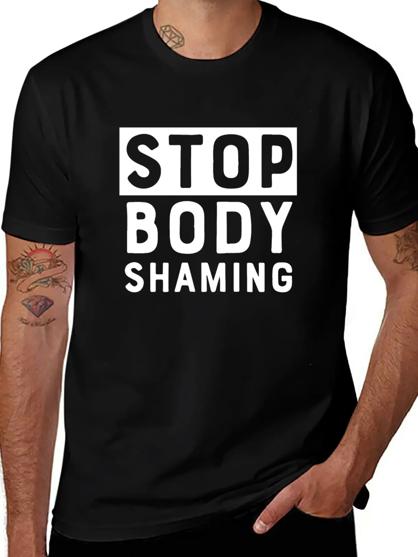 Stop Body Shaming Classic Cotton Tee – Unisex Comfort For Any Season