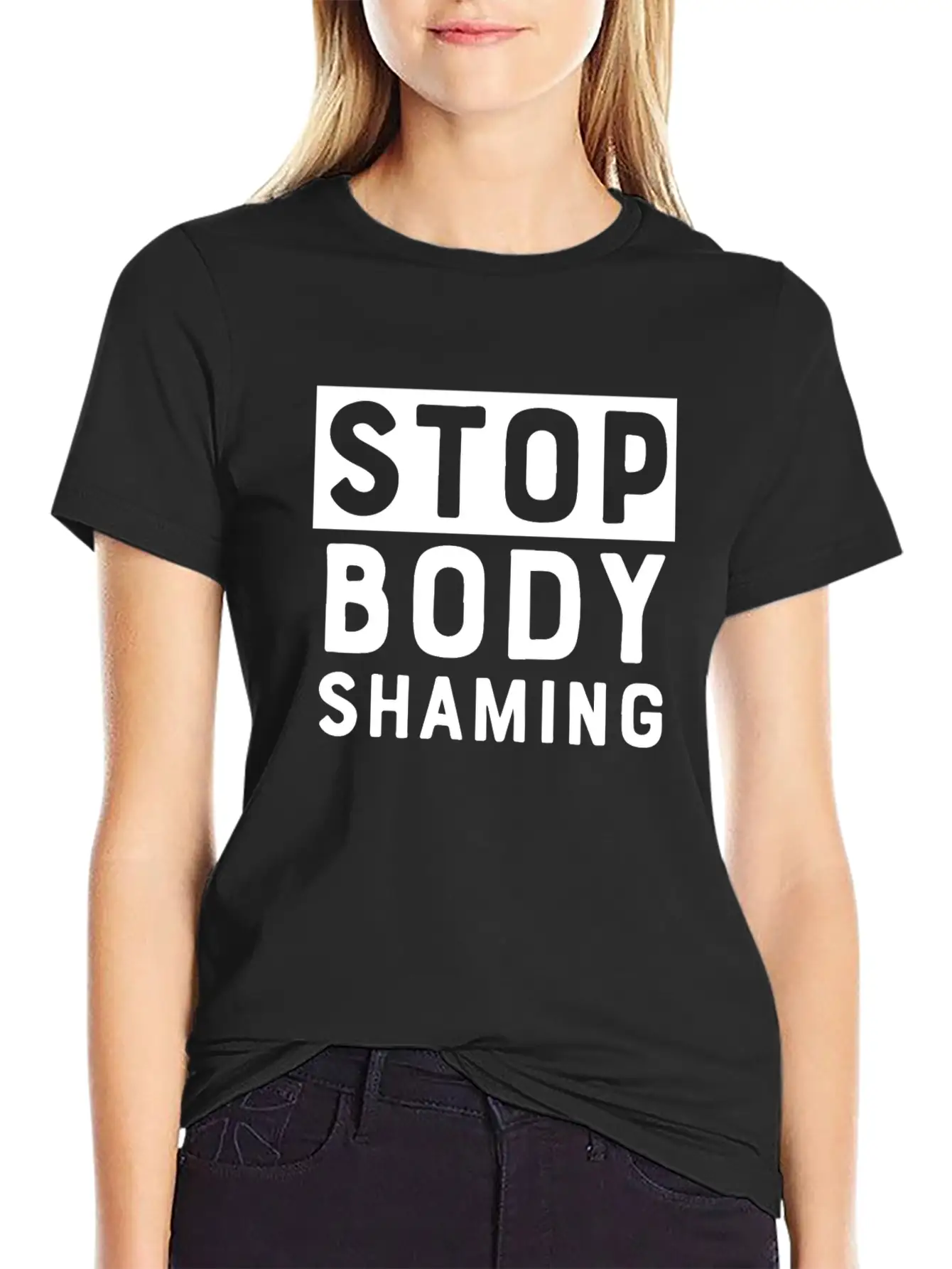 Stop Body Shaming Classic Cotton Tee – Unisex Comfort For Any Season