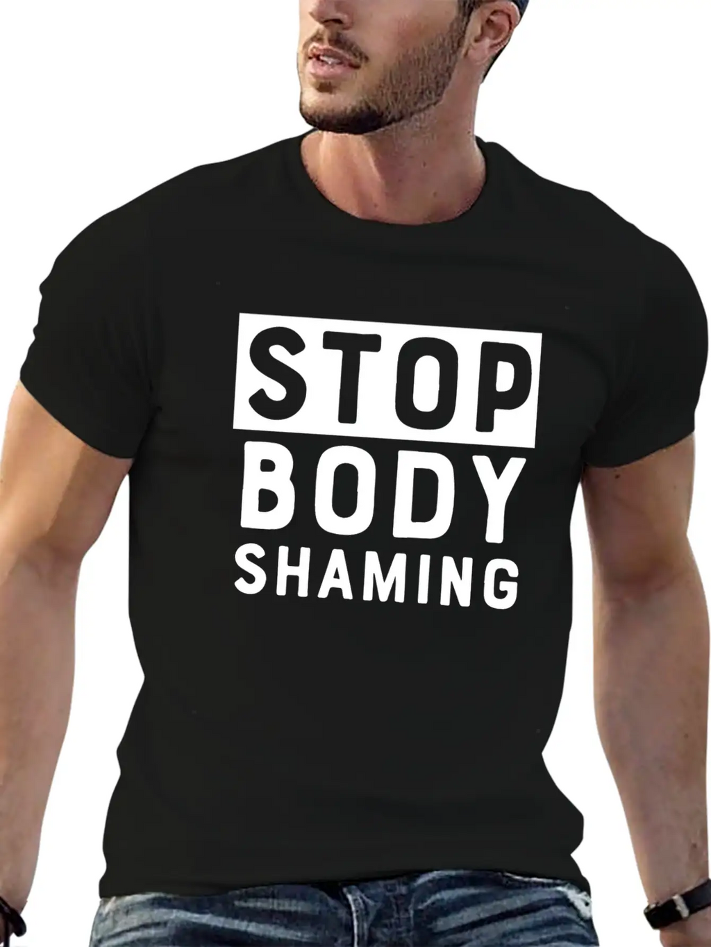 Stop Body Shaming Classic Cotton Tee – Unisex Comfort For Any Season