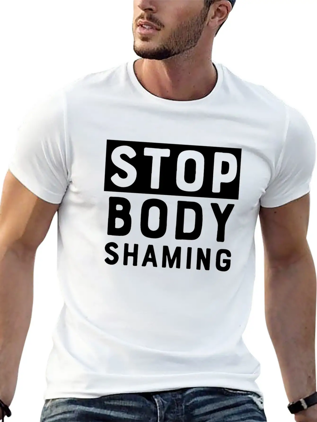 Stop Body Shaming Classic Cotton Tee – Unisex Comfort For Any Season