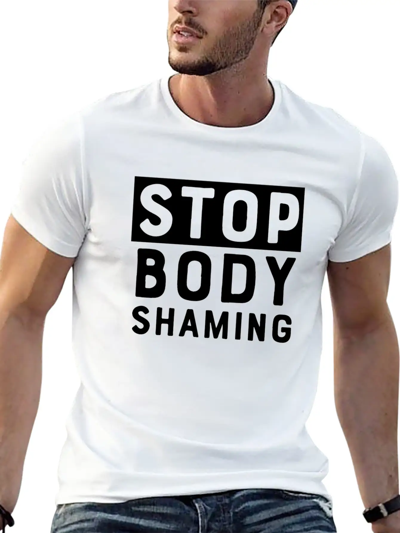 Stop Body Shaming Classic Cotton Tee – Unisex Comfort For Any Season