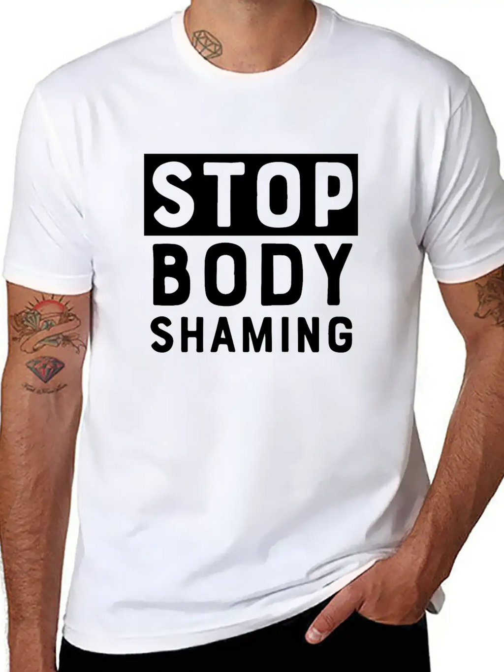 Stop Body Shaming Classic Cotton Tee – Unisex Comfort For Any Season