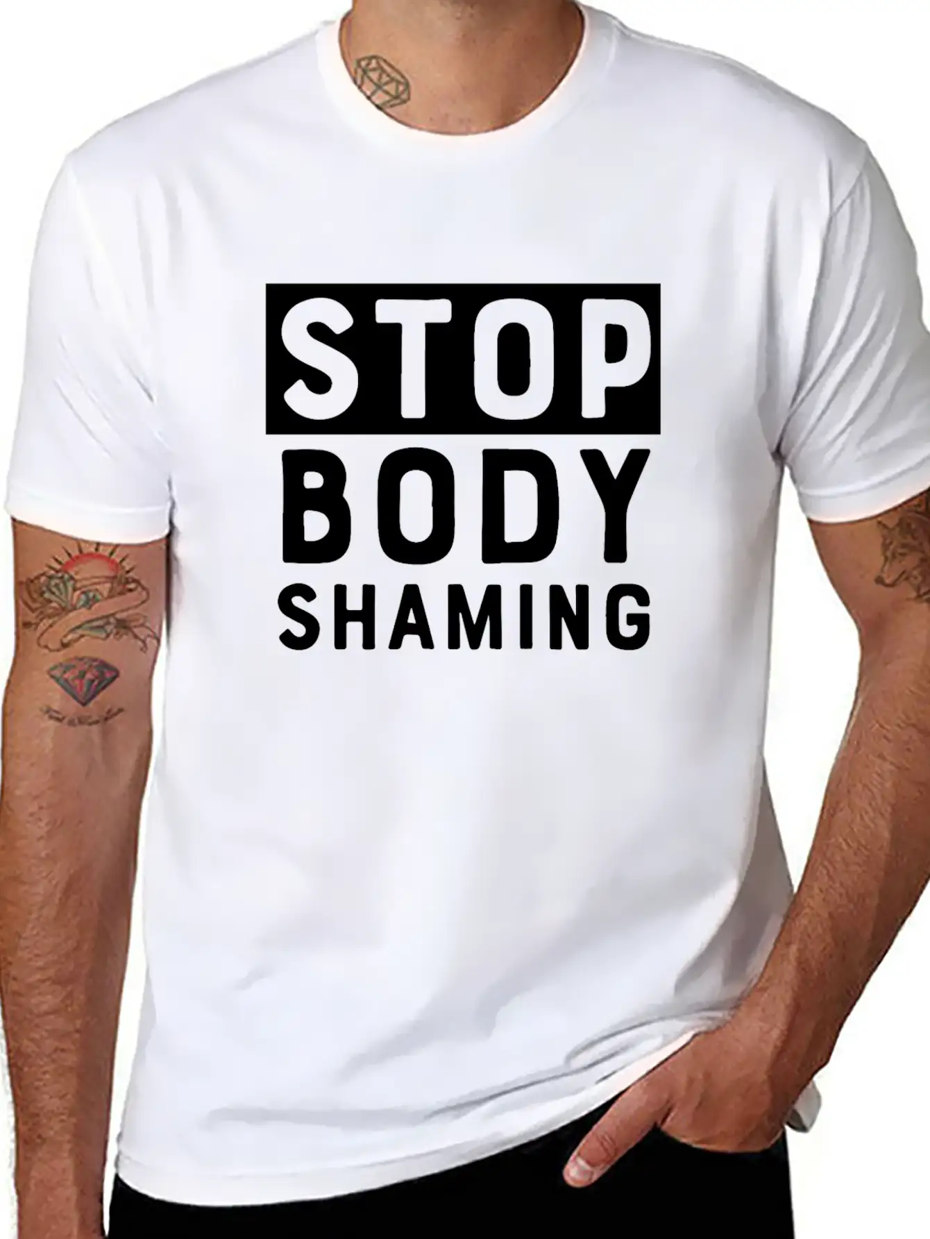 Stop Body Shaming Classic Cotton Tee – Unisex Comfort For Any Season