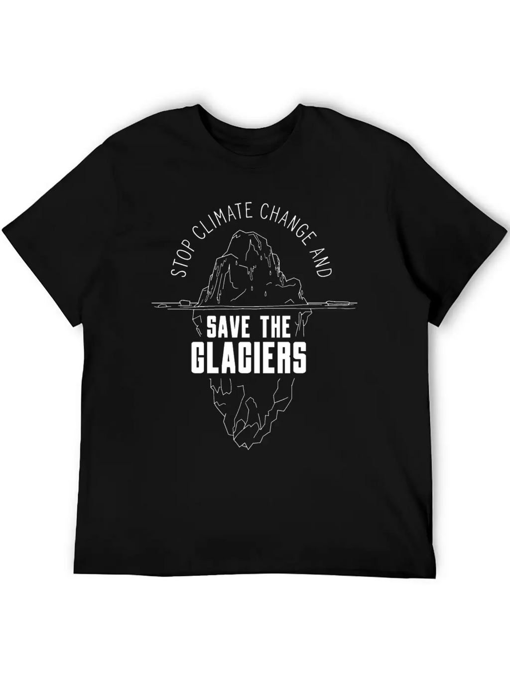 Stop Climate Change & Save The Glaciers Glacier Essential Cotton Tee For Daily Outfits – Unisex Style