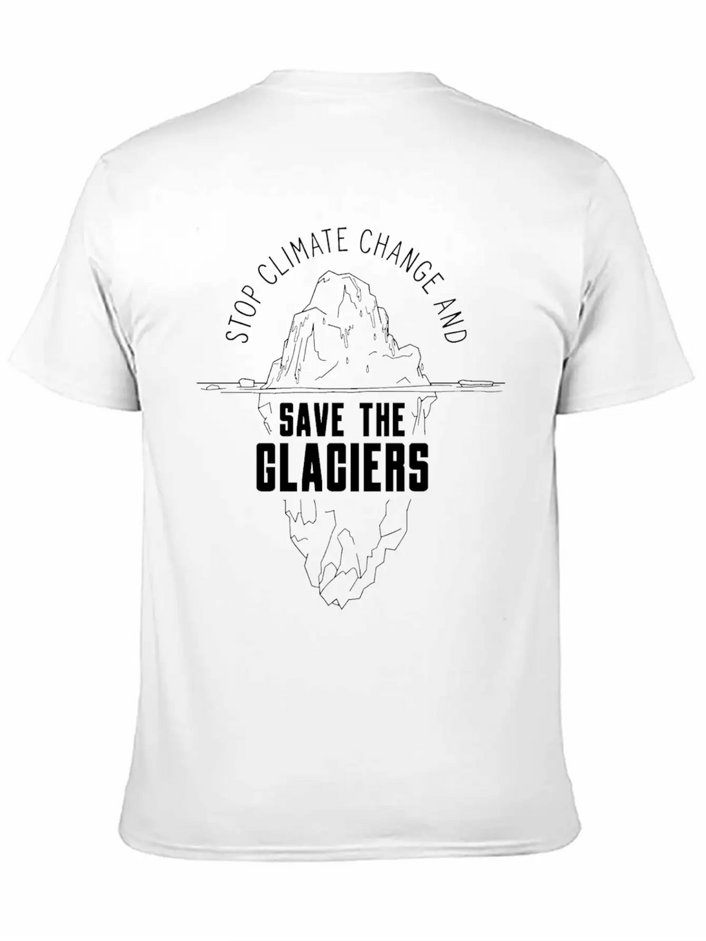 Stop Climate Change & Save The Glaciers Glacier Essential Cotton Tee For Daily Outfits – Unisex Style