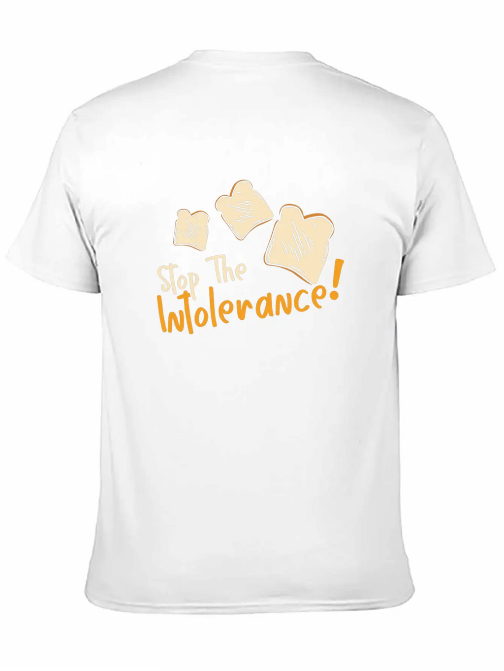 Stop The Intolerance Food Allergy Awareness Breathable Graphic T-Shirt – Perfect For Casual Days