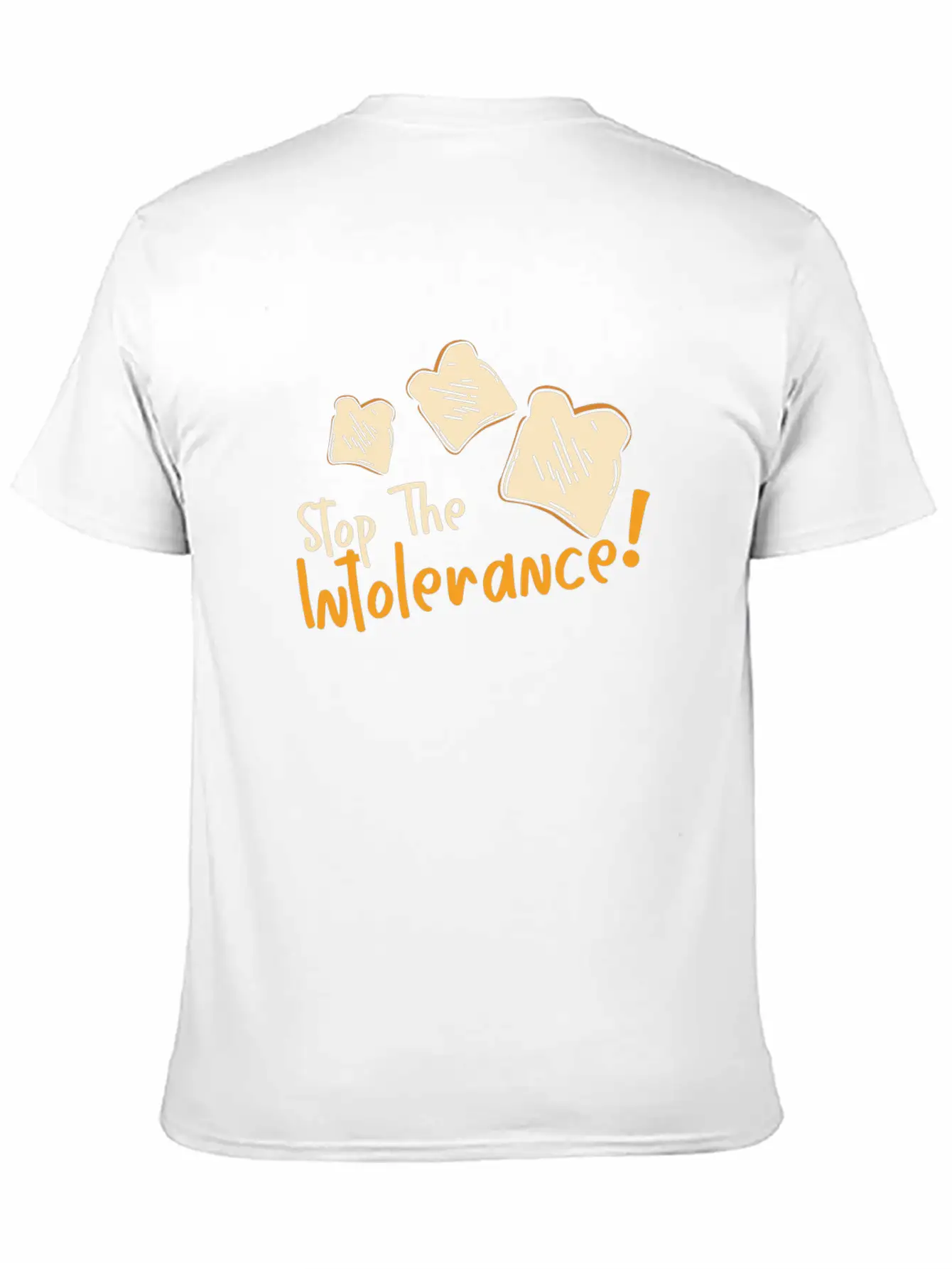 Stop The Intolerance Food Allergy Awareness Breathable Graphic T-Shirt – Perfect For Casual Days
