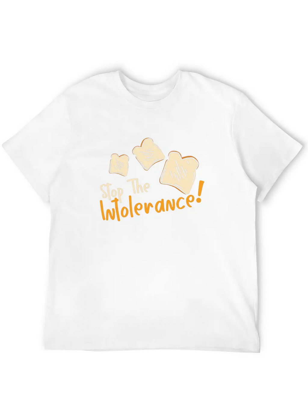 Stop The Intolerance Food Allergy Awareness Breathable Graphic T-Shirt – Perfect For Casual Days