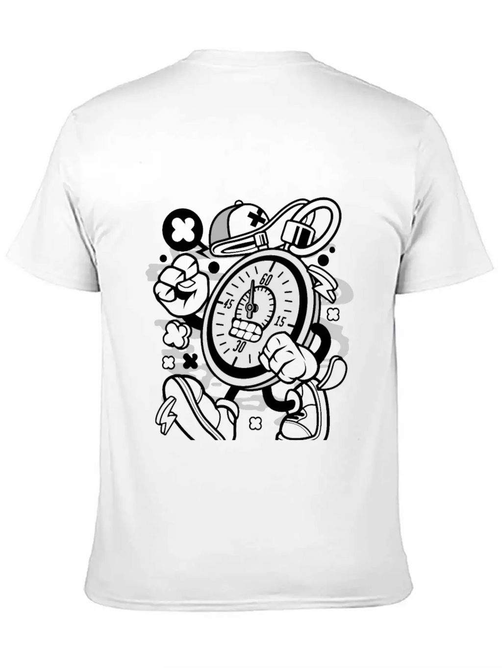 Stopwatch For Animated Characters Comics And Pop C Unisex Casual T-Shirt – Clean Design For Daily Comfort