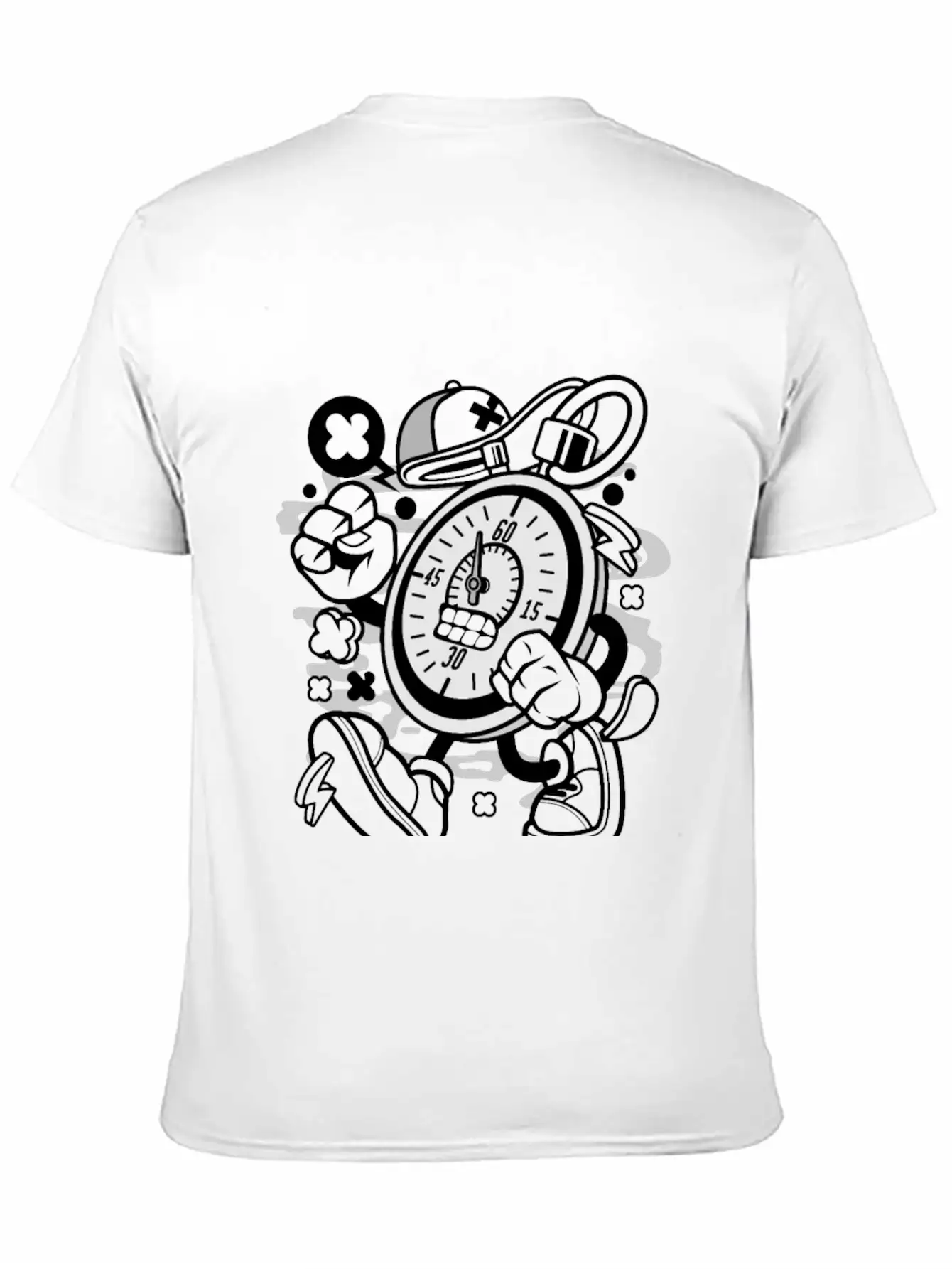 Stopwatch For Animated Characters Comics And Pop C Unisex Casual T-Shirt – Clean Design For Daily Comfort