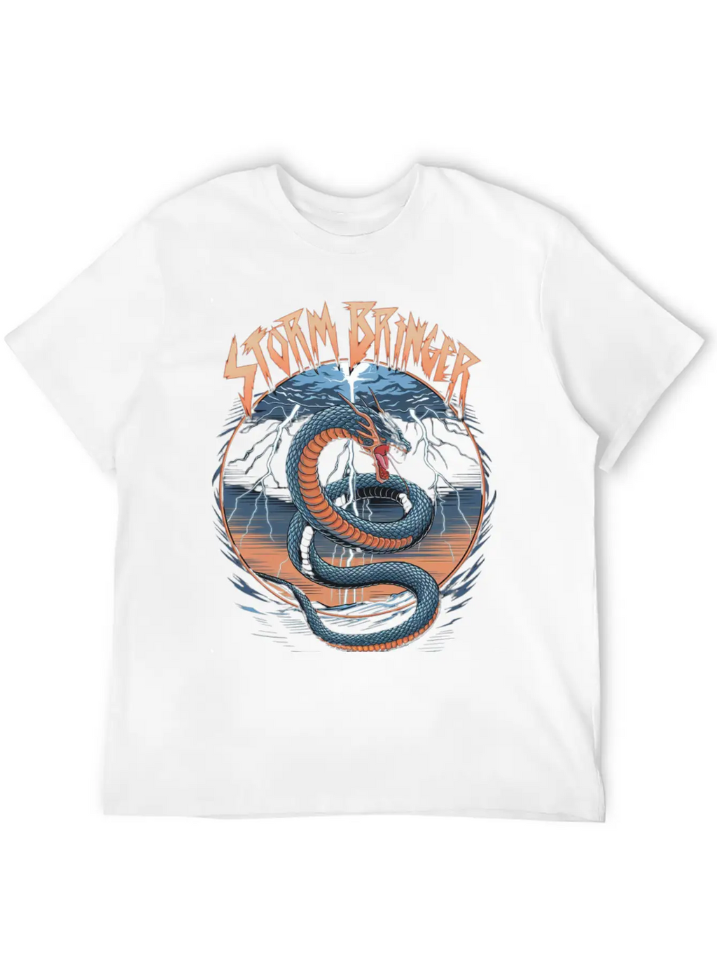 Storm Bringer Serpent Essential Cotton Tee For Daily Outfits – Unisex Style