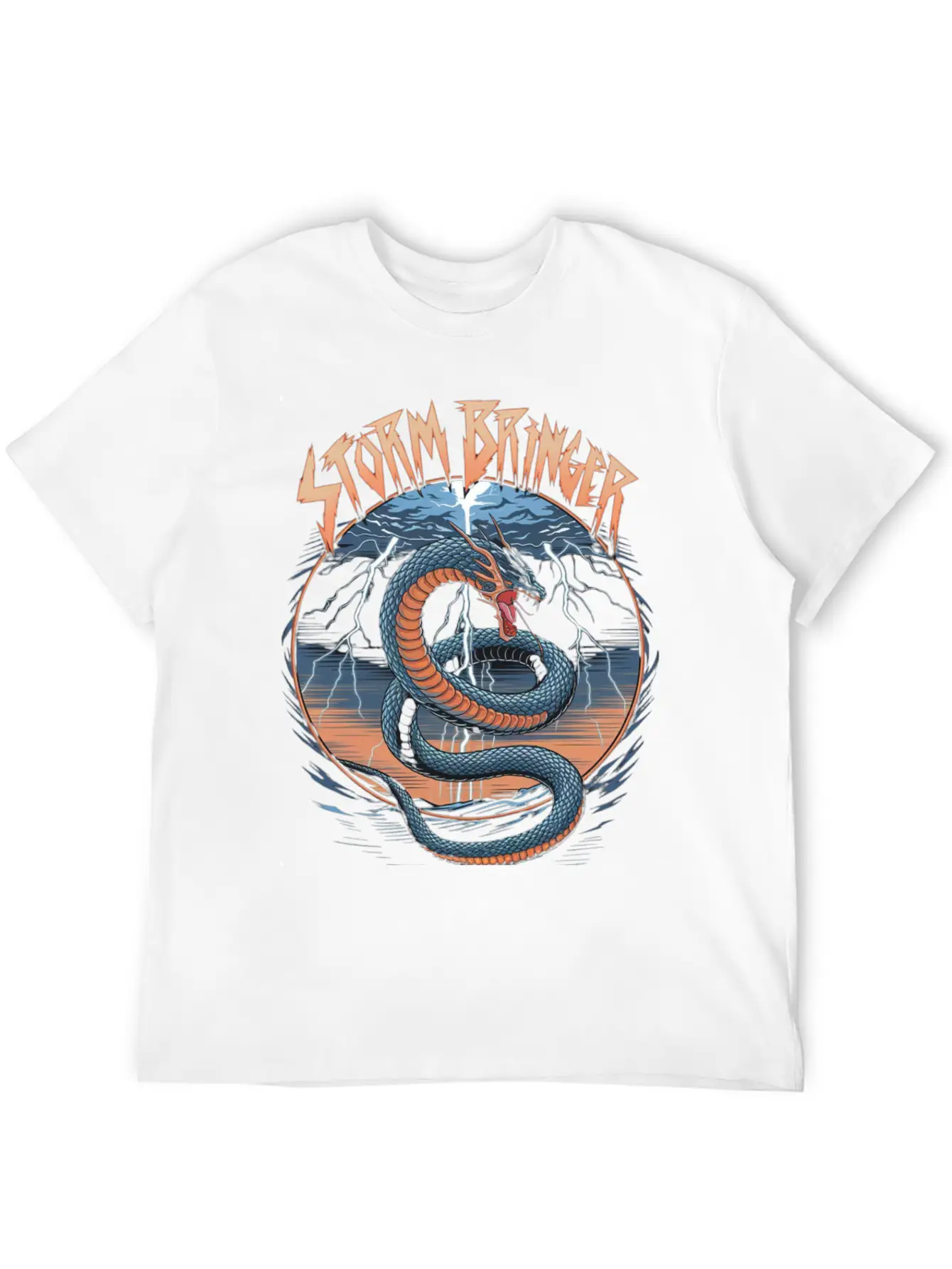 Storm Bringer Serpent Essential Cotton Tee For Daily Outfits – Unisex Style