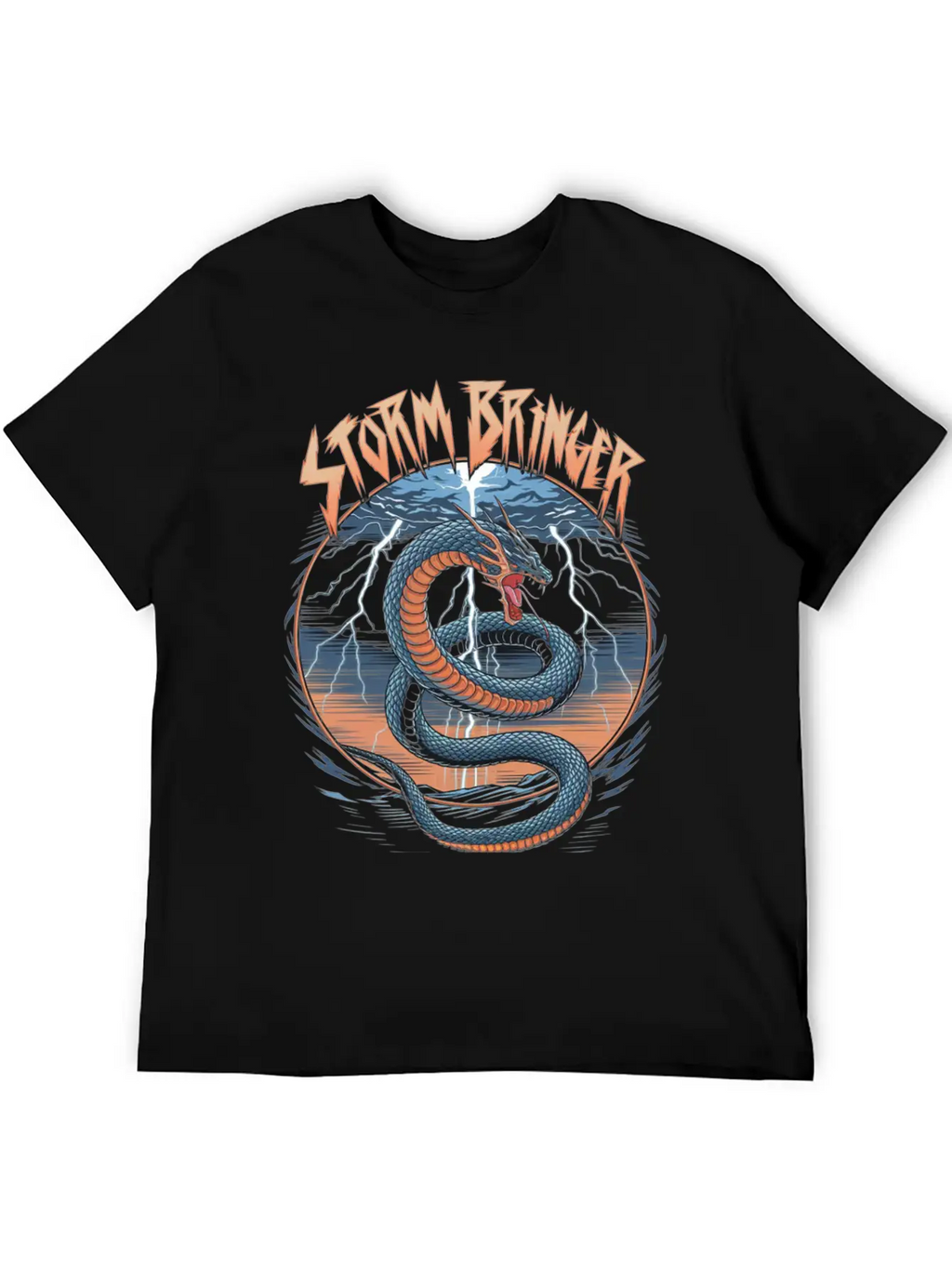 Storm Bringer Serpent Essential Cotton Tee For Daily Outfits – Unisex Style