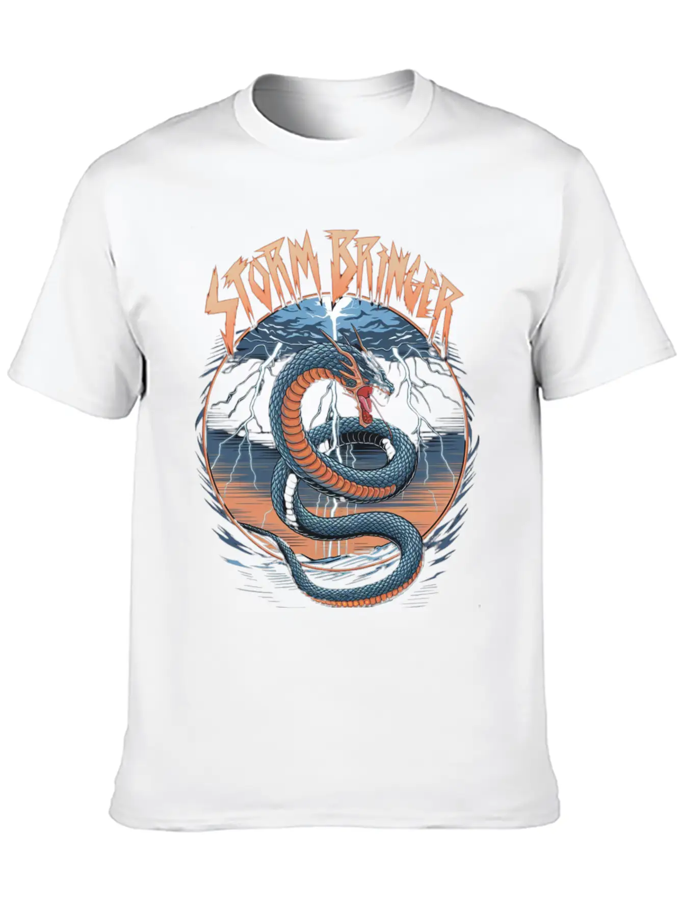 Storm Bringer Serpent Essential Cotton Tee For Daily Outfits – Unisex Style