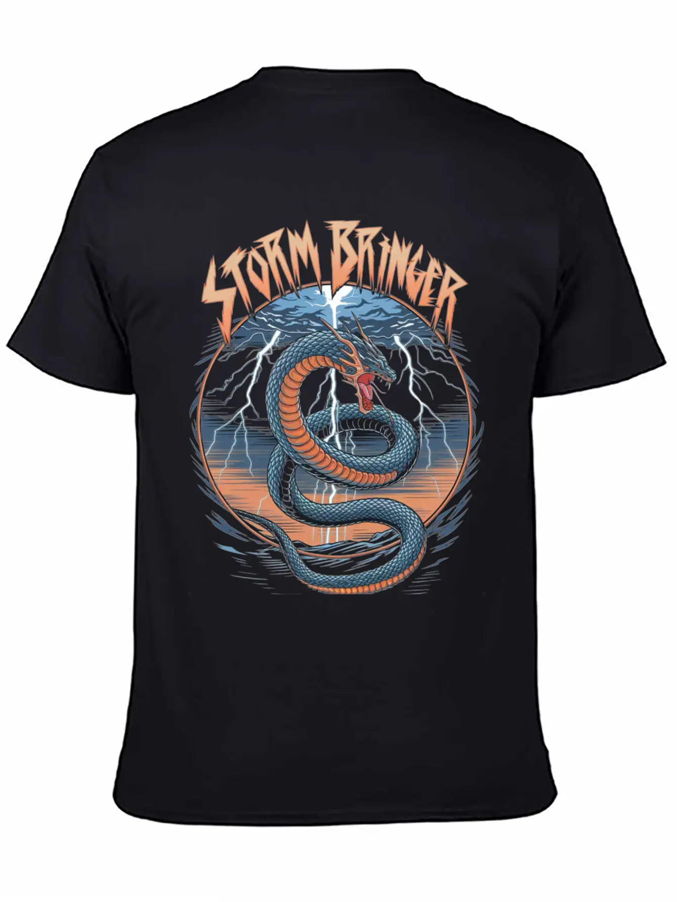 Storm Bringer Serpent Essential Cotton Tee For Daily Outfits – Unisex Style
