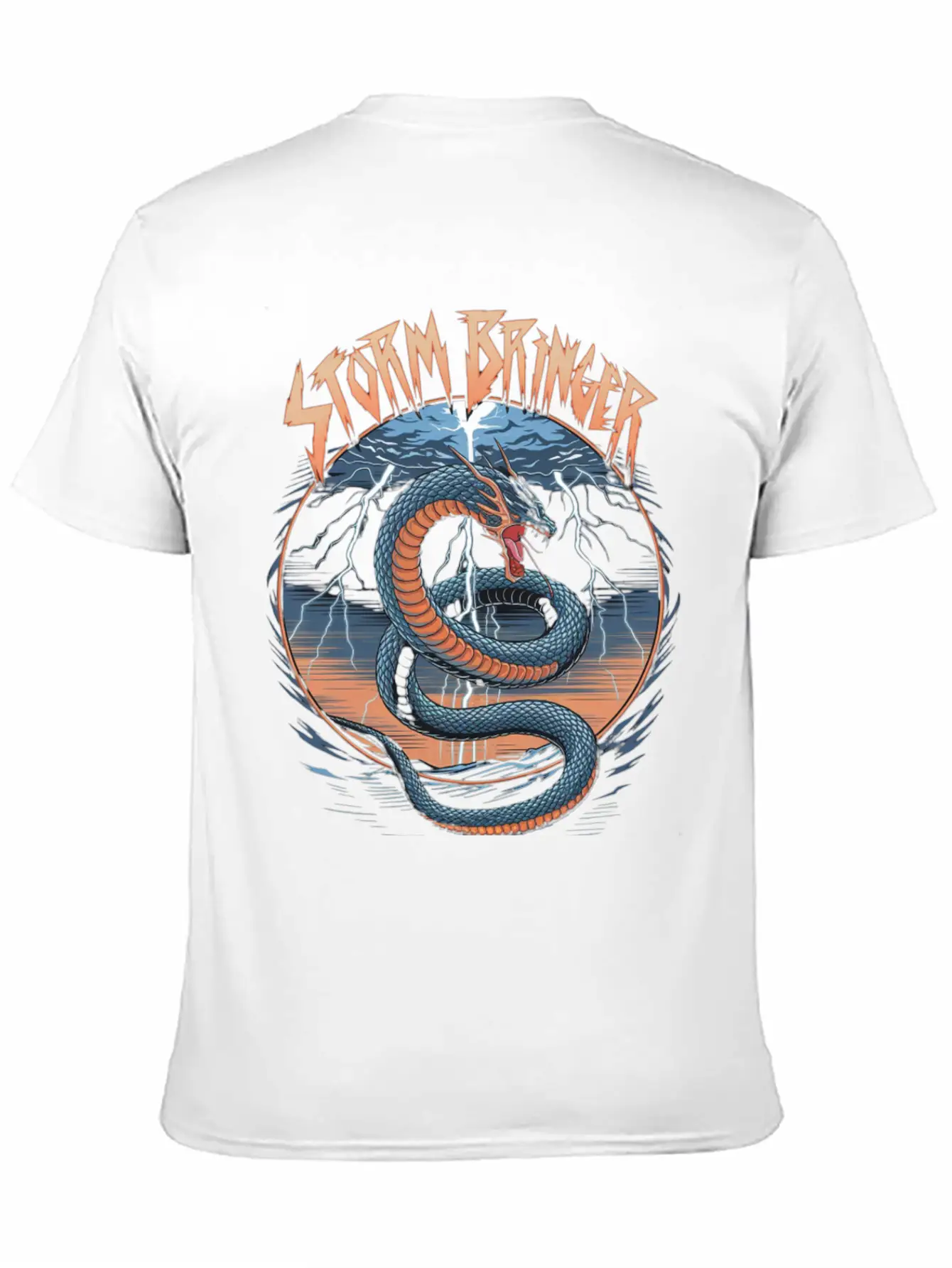 Storm Bringer Serpent Essential Cotton Tee For Daily Outfits – Unisex Style