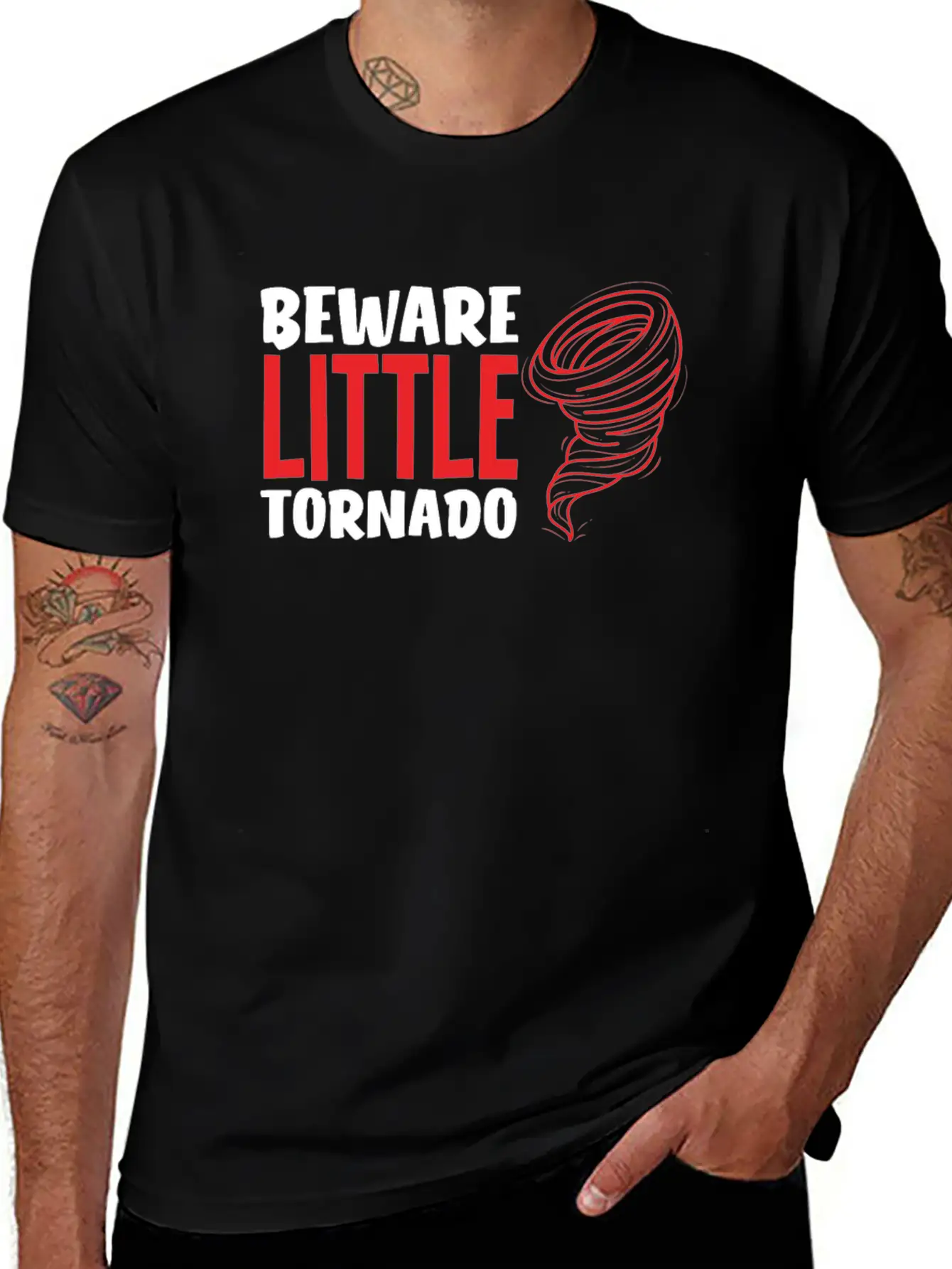 Storm Chaser Beware Little Tornado Timeless Short Sleeve Tee – Comfy And Minimalist Design