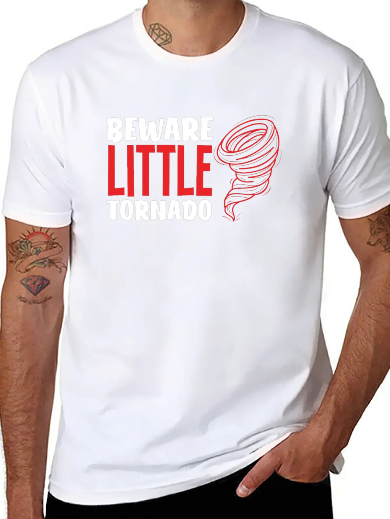 Storm Chaser Beware Little Tornado Timeless Short Sleeve Tee – Comfy And Minimalist Design
