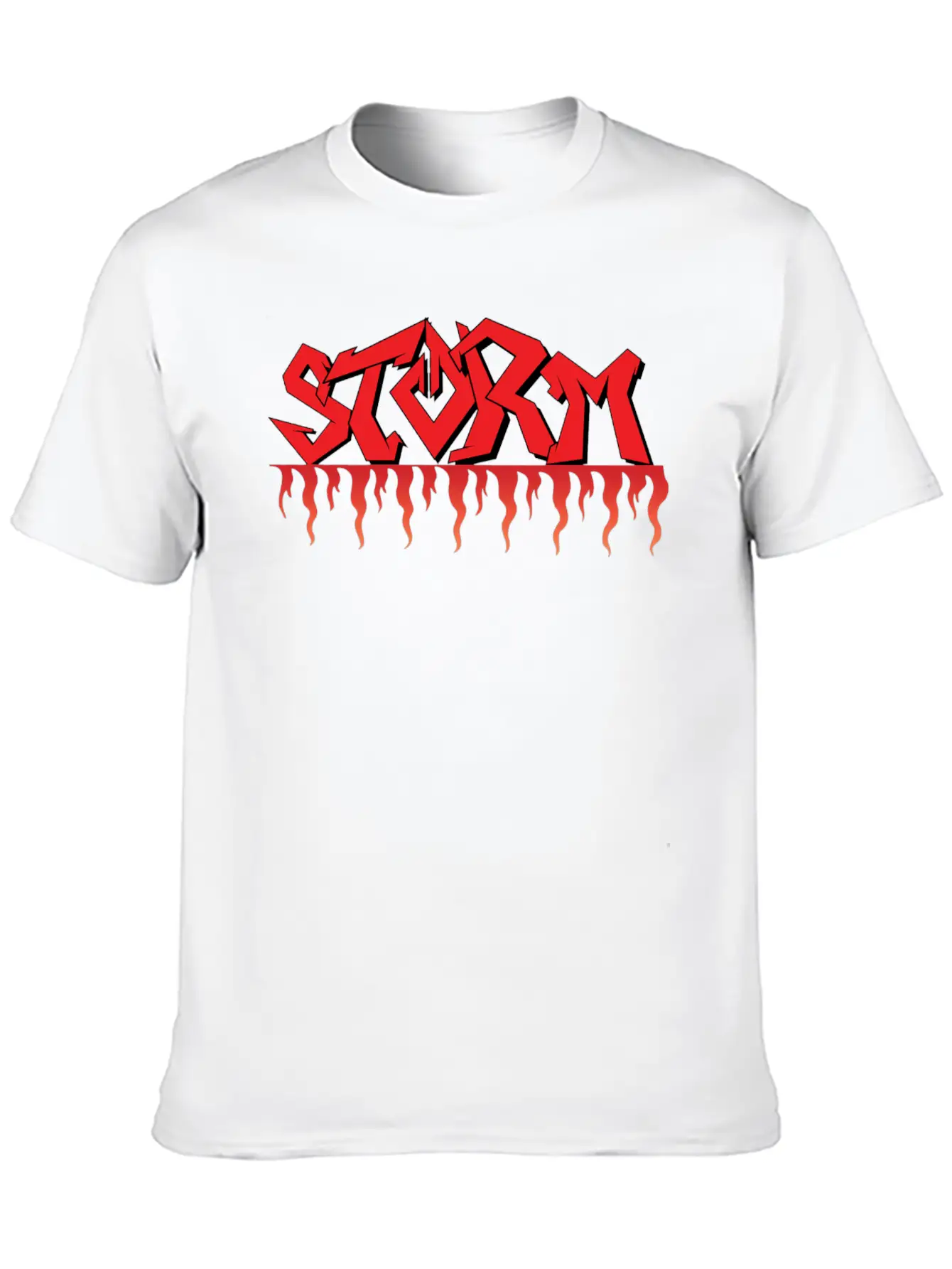 Storm Logo,sports Typographylogo,Melbourne Storm, Basic Graphic T-Shirt – Daily Comfort In Soft Cotton