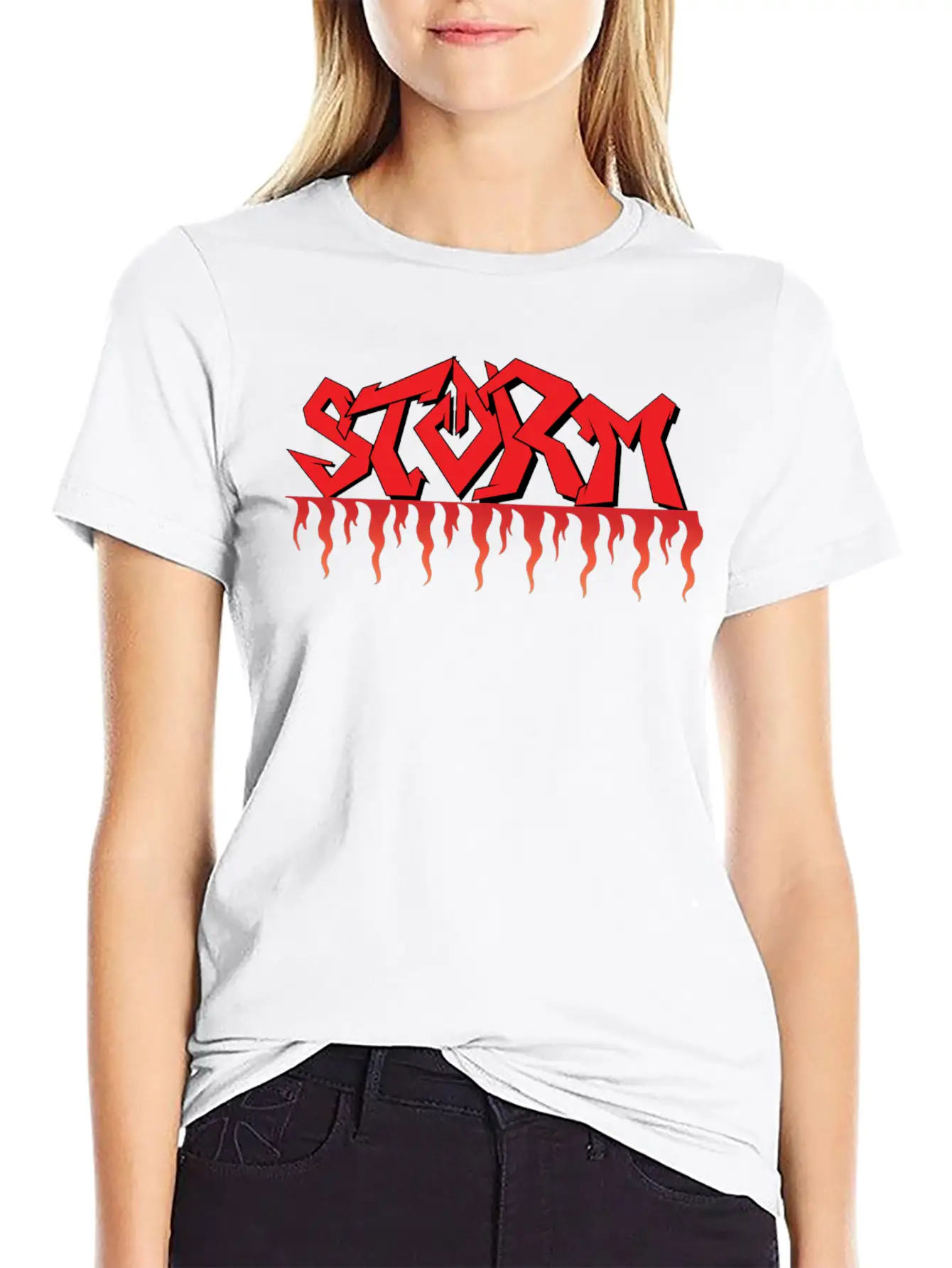 Storm Logo,sports Typographylogo,Melbourne Storm, Basic Graphic T-Shirt – Daily Comfort In Soft Cotton