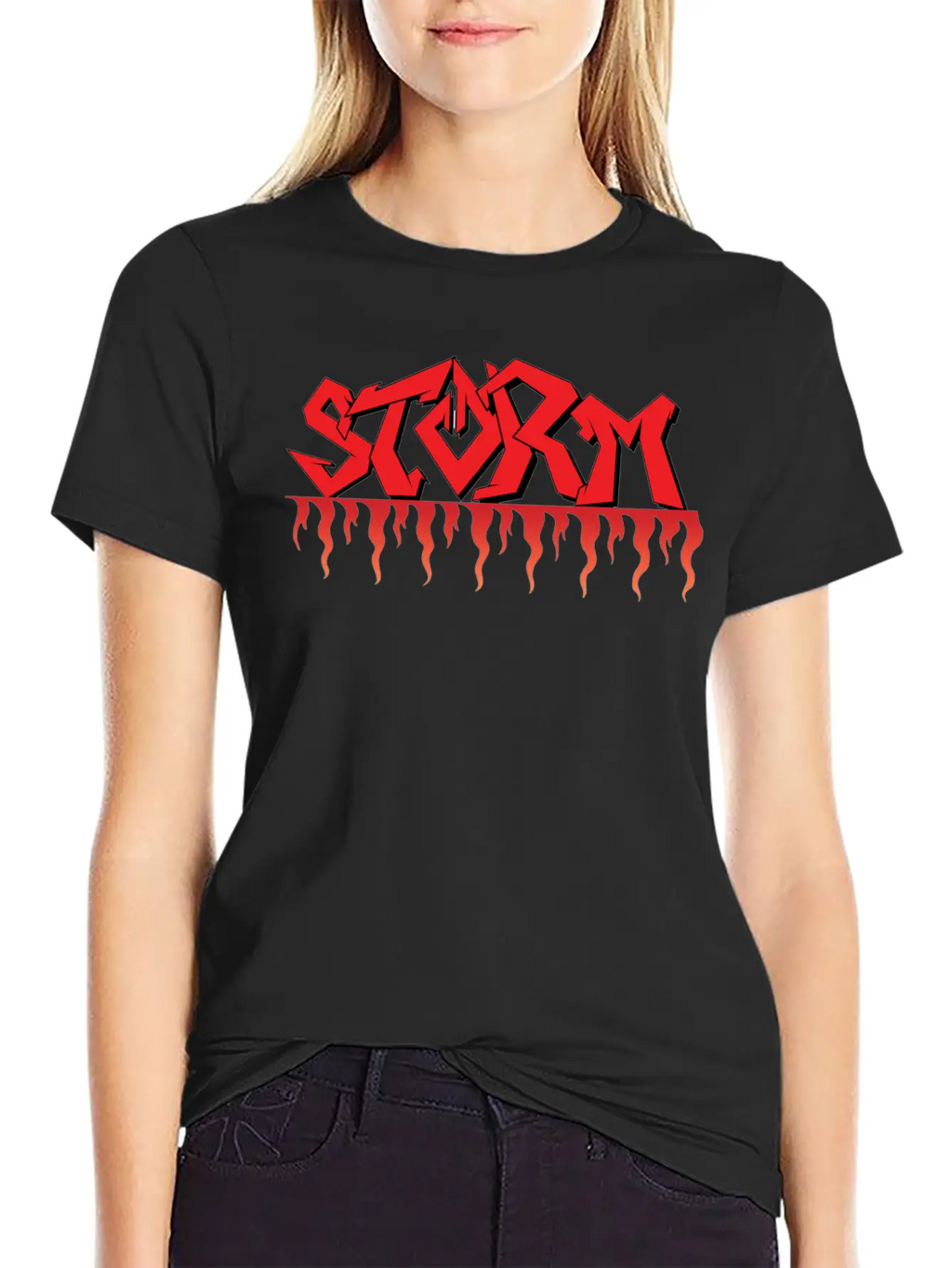 Storm Logo,sports Typographylogo,Melbourne Storm, Basic Graphic T-Shirt – Daily Comfort In Soft Cotton