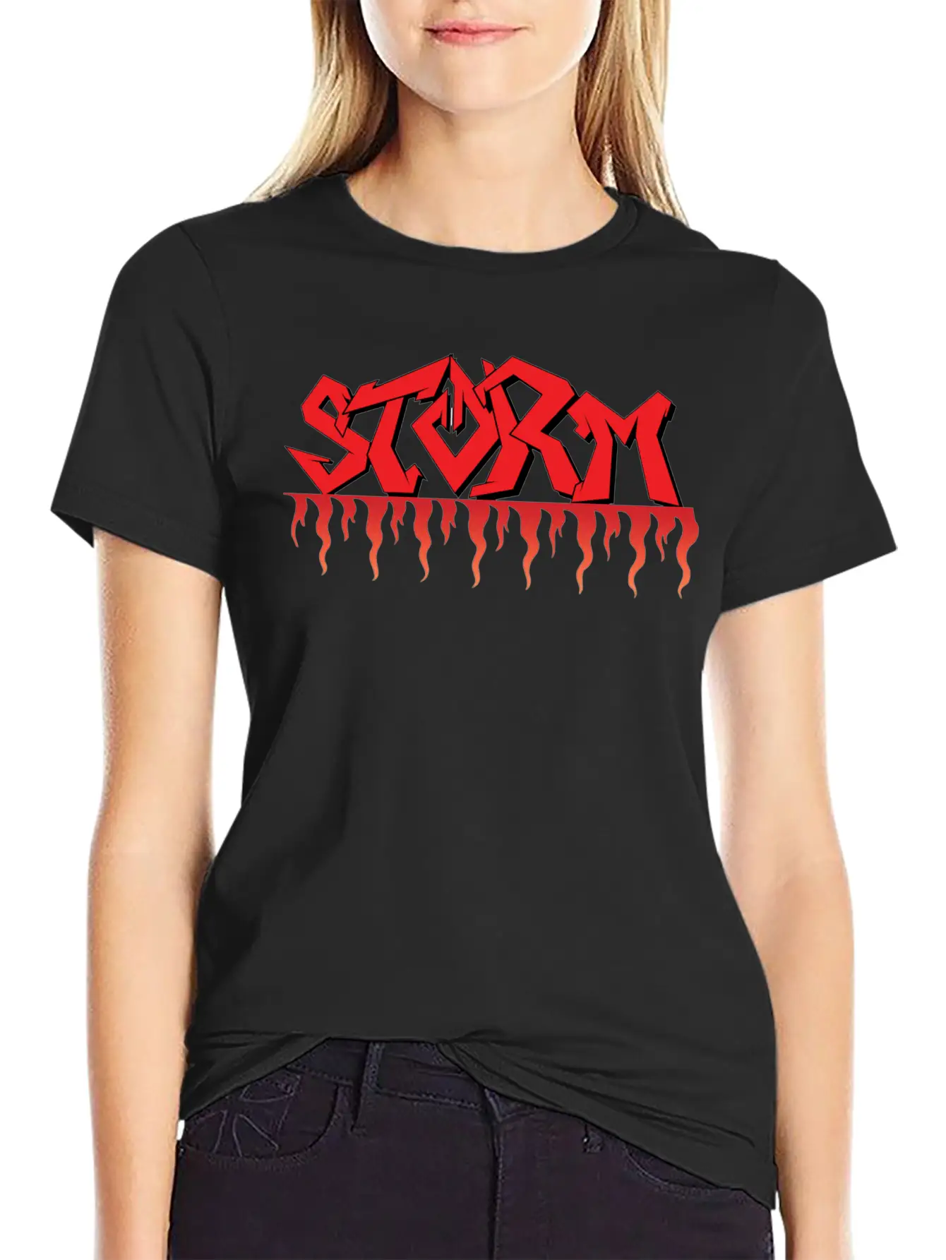 Storm Logo,sports Typographylogo,Melbourne Storm, Basic Graphic T-Shirt – Daily Comfort In Soft Cotton